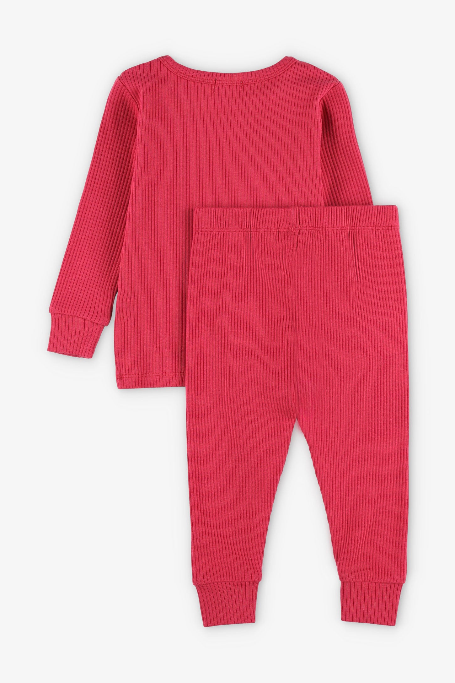 Pyjama 2-pièces côtelé en coton, 2T-3T - Bébé garçon && ROSE
