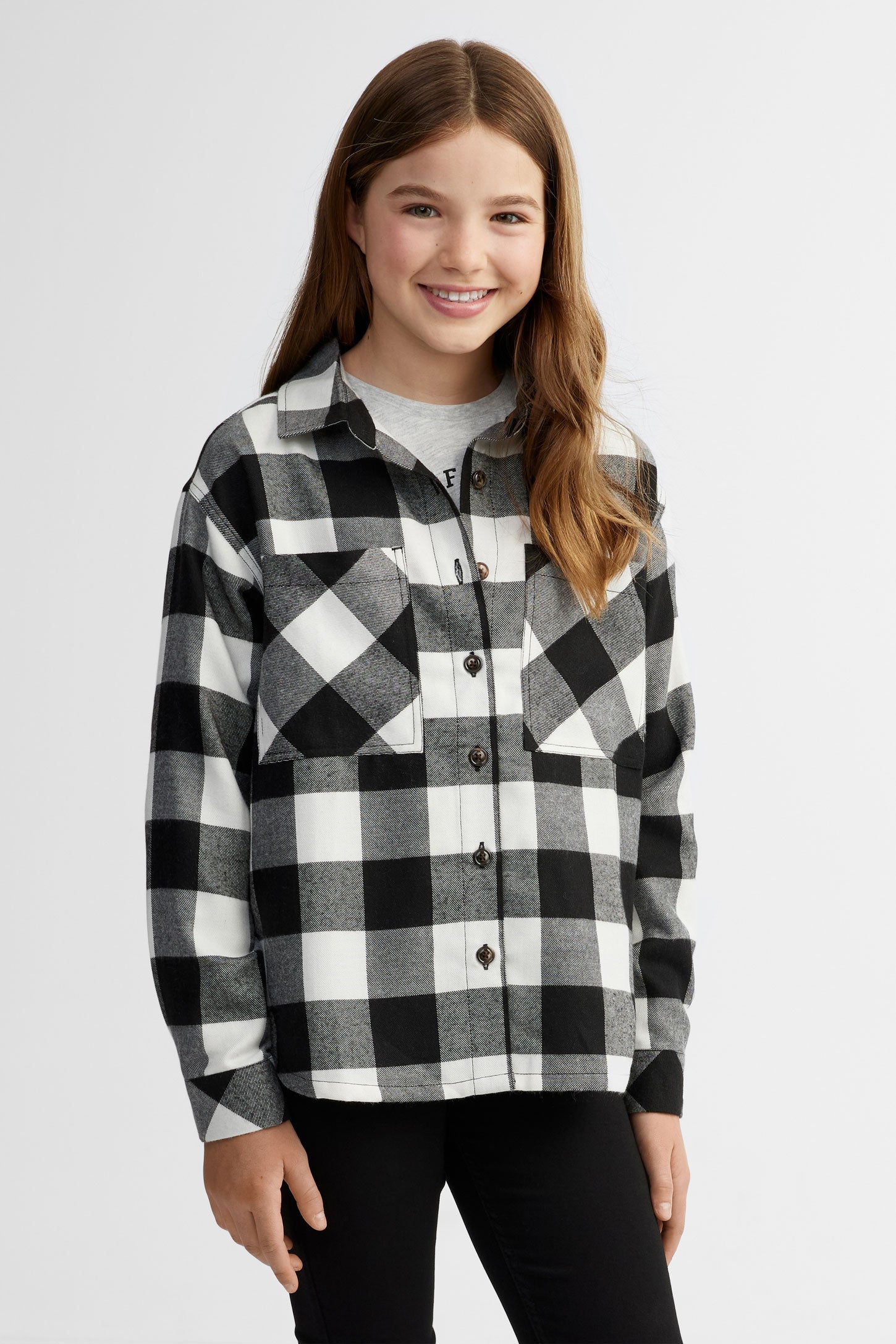 Chemise à carreaux Ado fille – Aubainerie