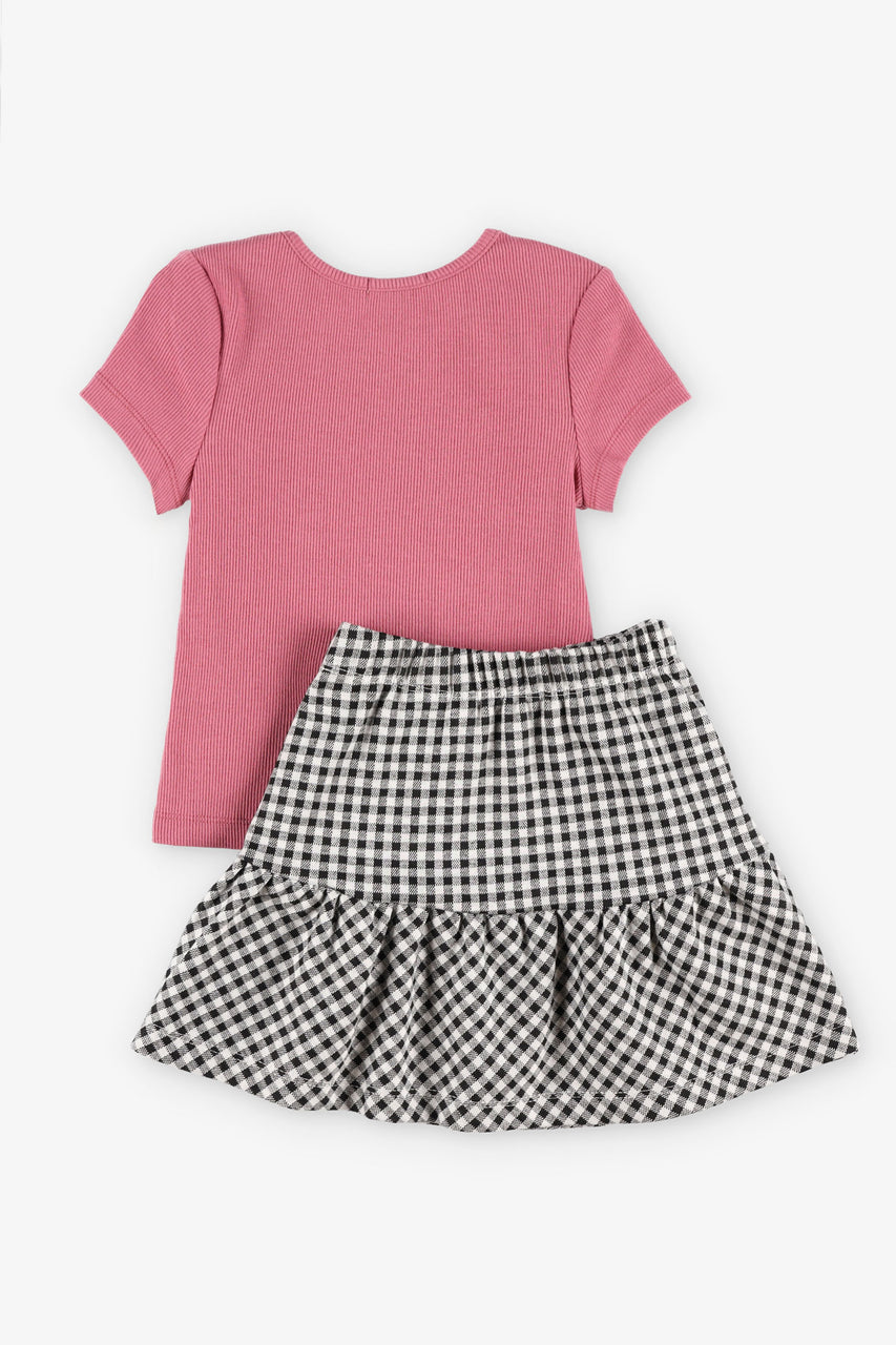 Jupe Filles Ensemble Jupe Chemise Petite Fille Ensemble Petite