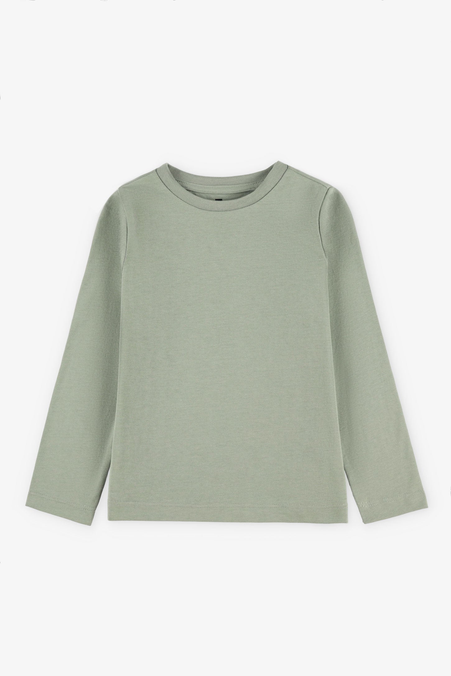 Chandail manches longues en coton - Enfant fille && VERT