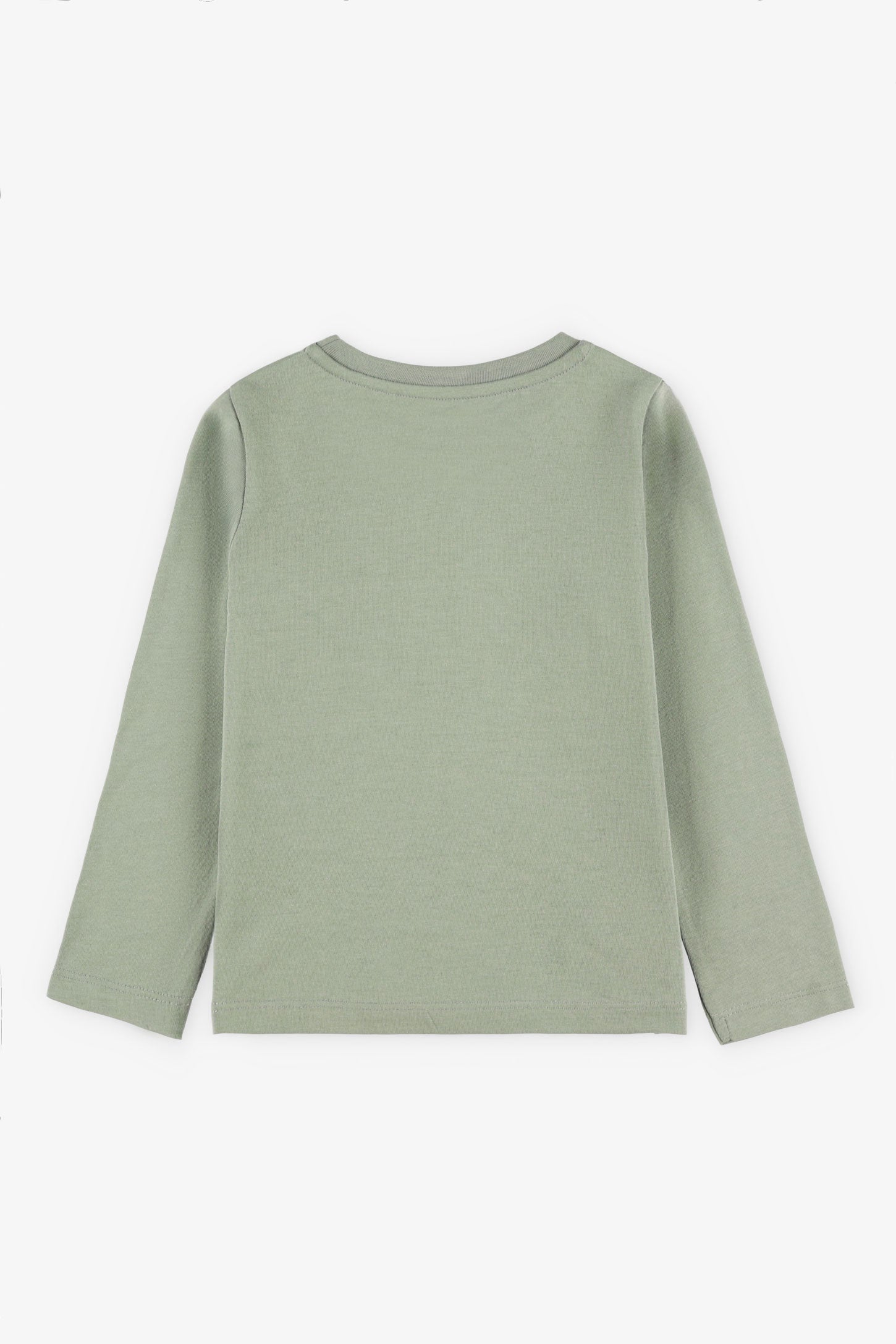 Chandail manches longues en coton - Enfant fille && VERT