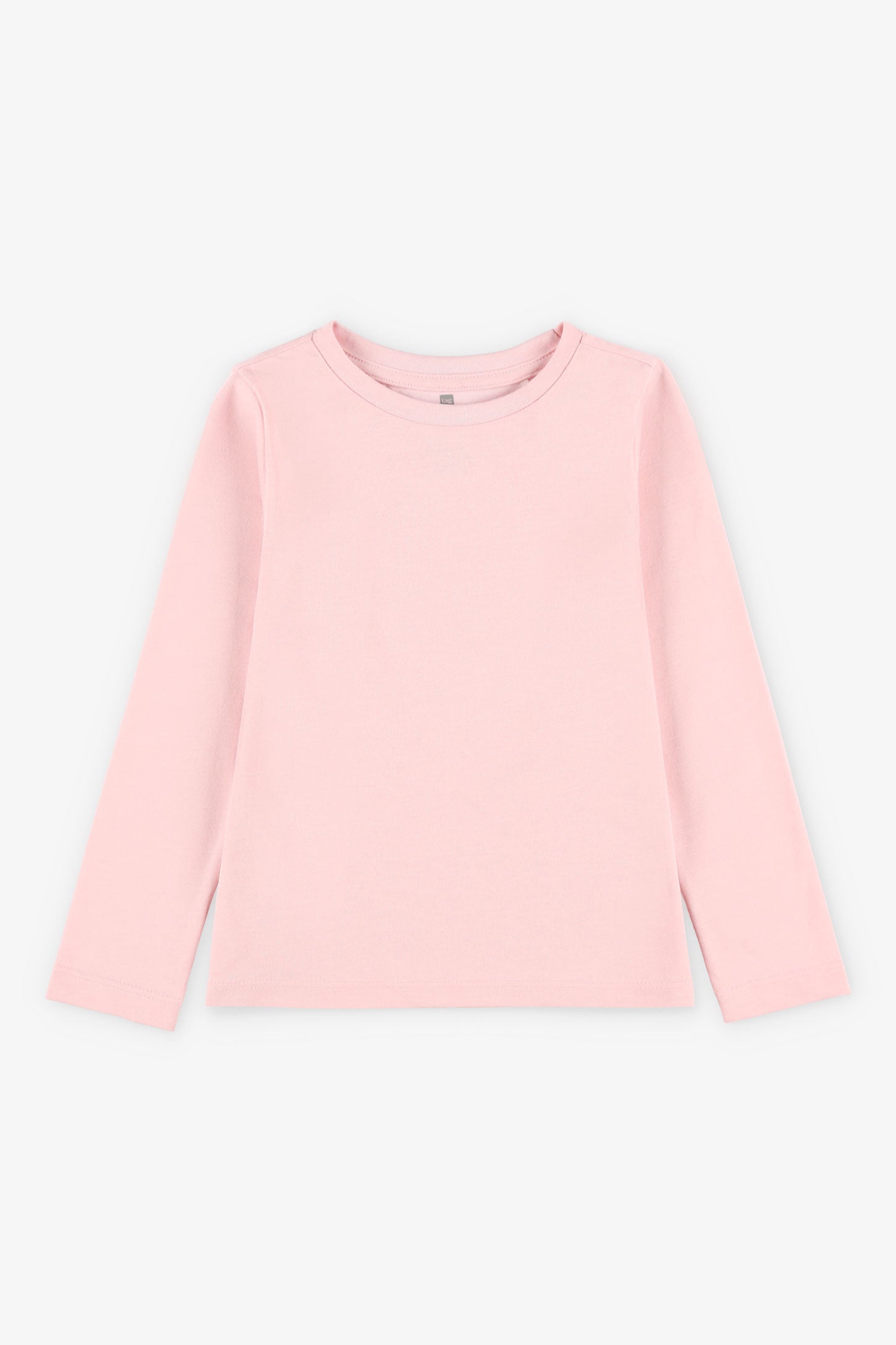 Chandail manches longues en coton - Enfant fille && ROSE