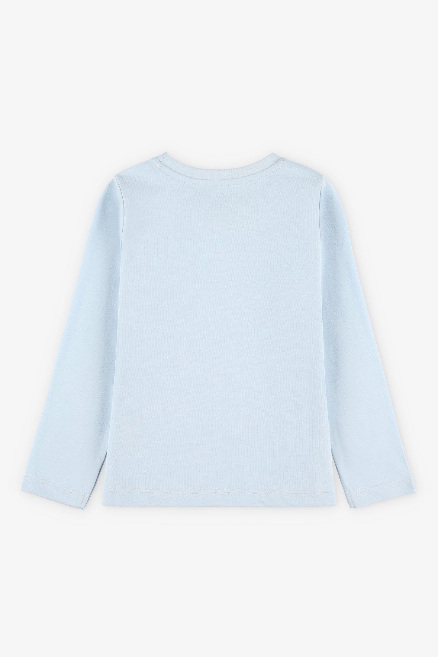 Chandail manches longues en coton - Enfant fille && BLEU
