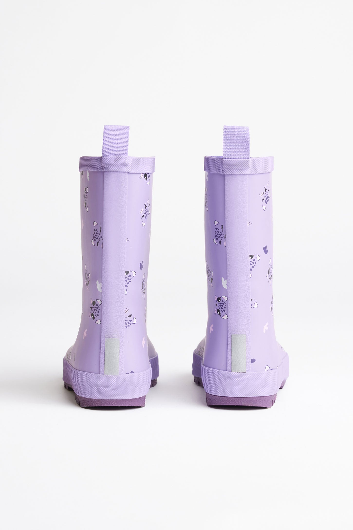 Bottes de pluie doublées en micropolar - Enfant fille && VIOLET