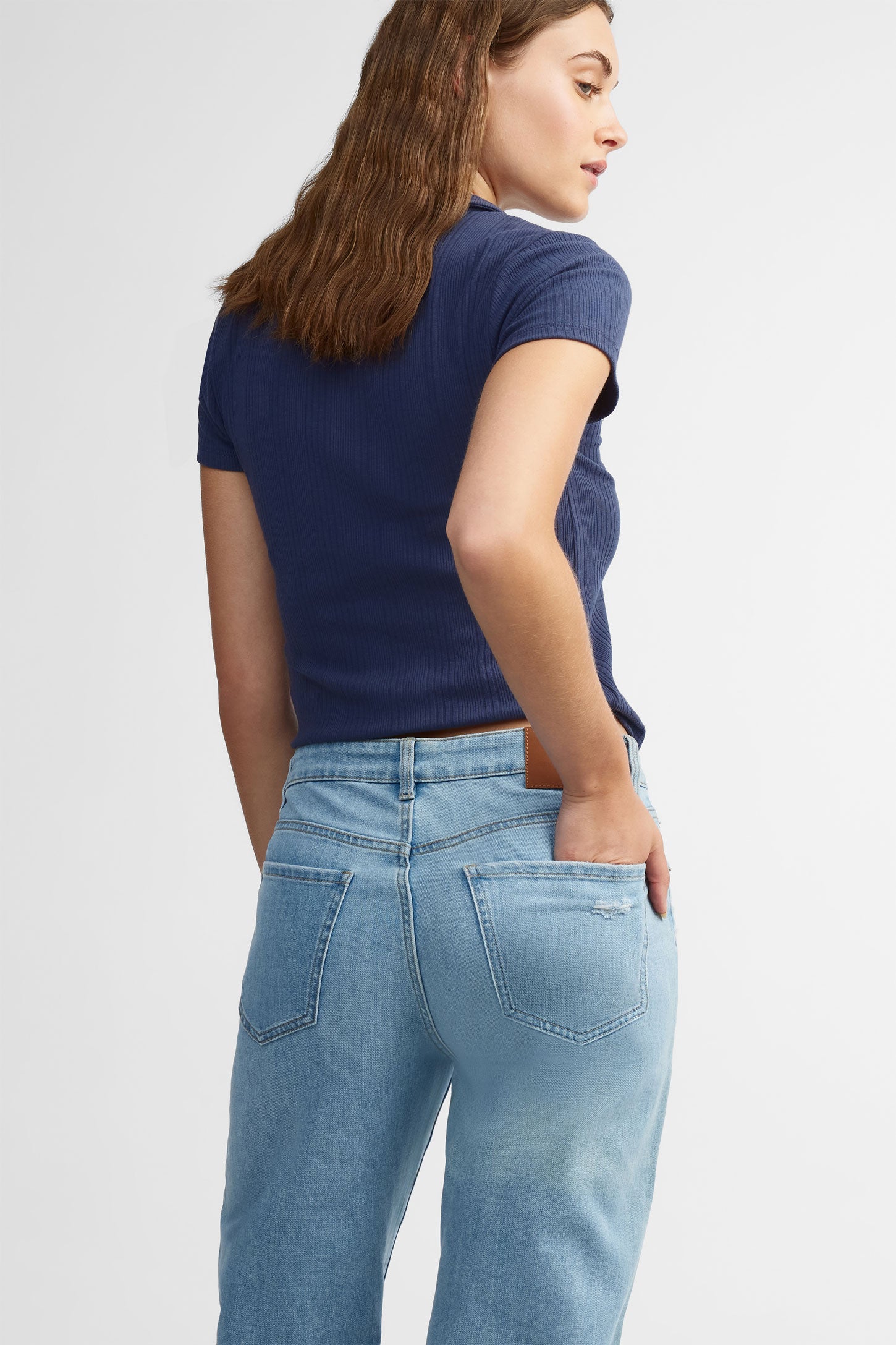 Jeans ''boyfriend'' ample - Femme && DENIM PALE