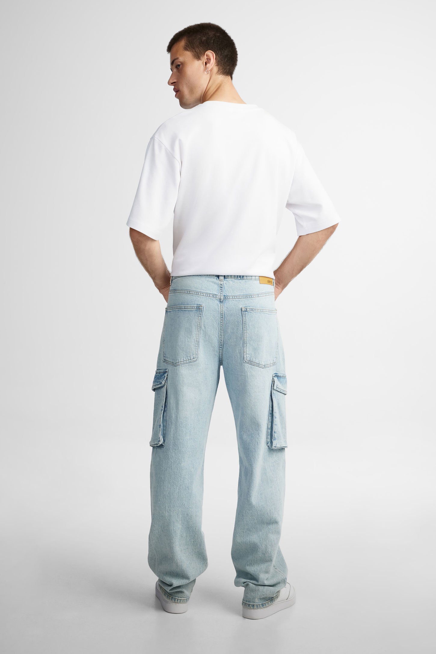 Jeans cargo coupe ''Baggy'' - Homme && BLEU PALE