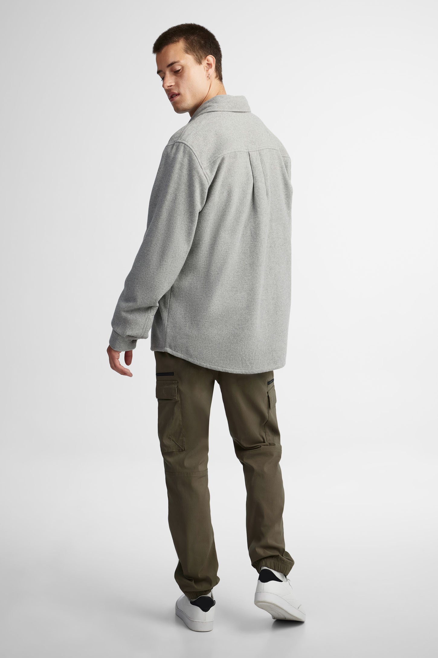 Surchemise en flanelle - Homme && GRIS MIXTE