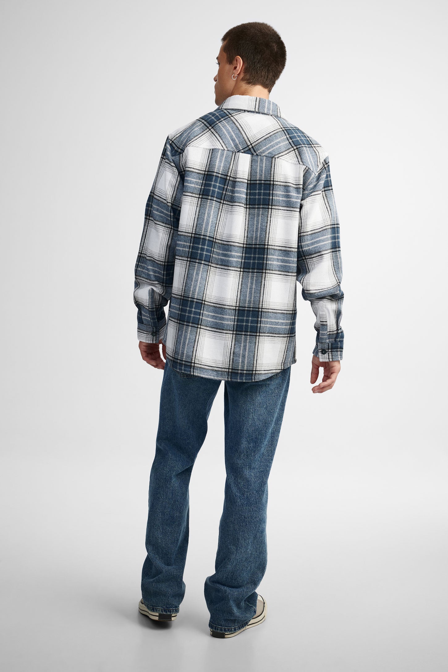 Surchemise en flanelle - Homme && BLEU MULTI