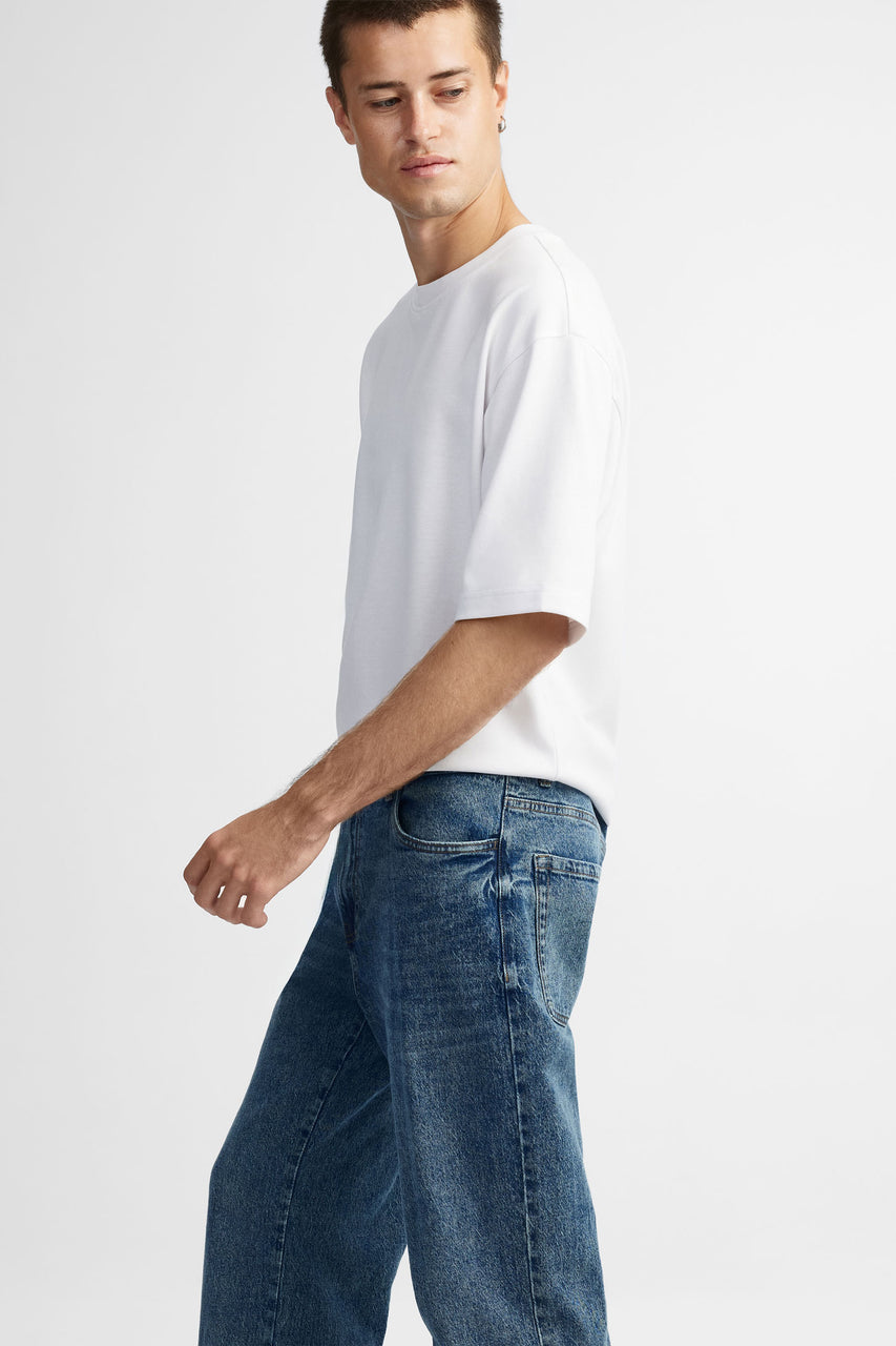 Jeans coupe ''Baggy'' - Homme && DENIM MOYEN