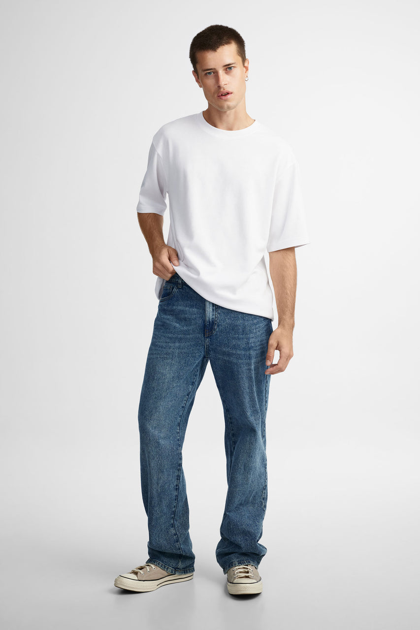 Jeans coupe ''Baggy'' - Homme && DENIM MOYEN