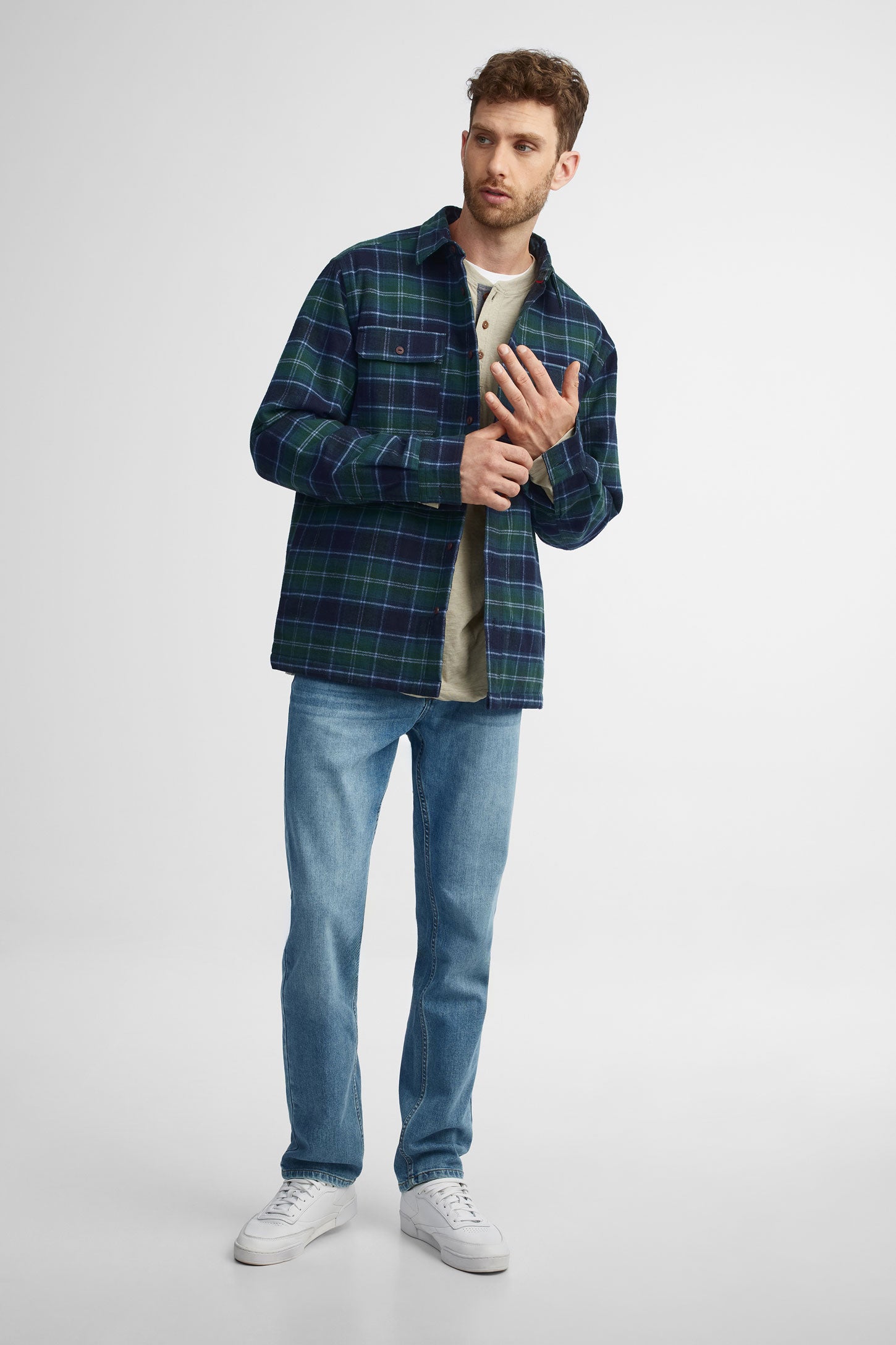 Jeans coupe droite - Homme && DENIM MOYEN