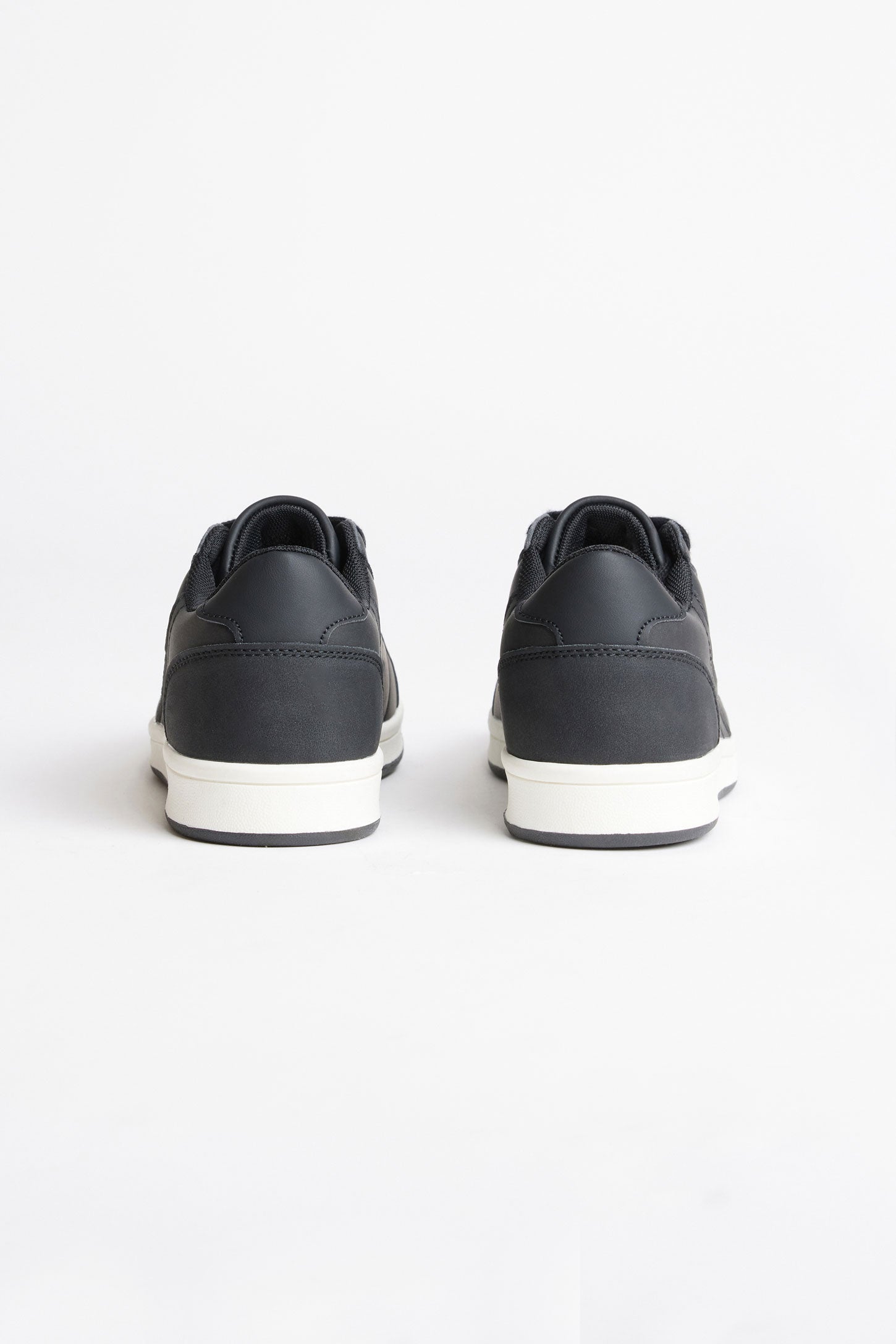 Chaussures à velcro en nubuck et faux suède - Ado garçon && NOIR