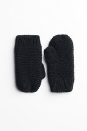 Mitaines en tricot doublées - Bébé fille && NOIR