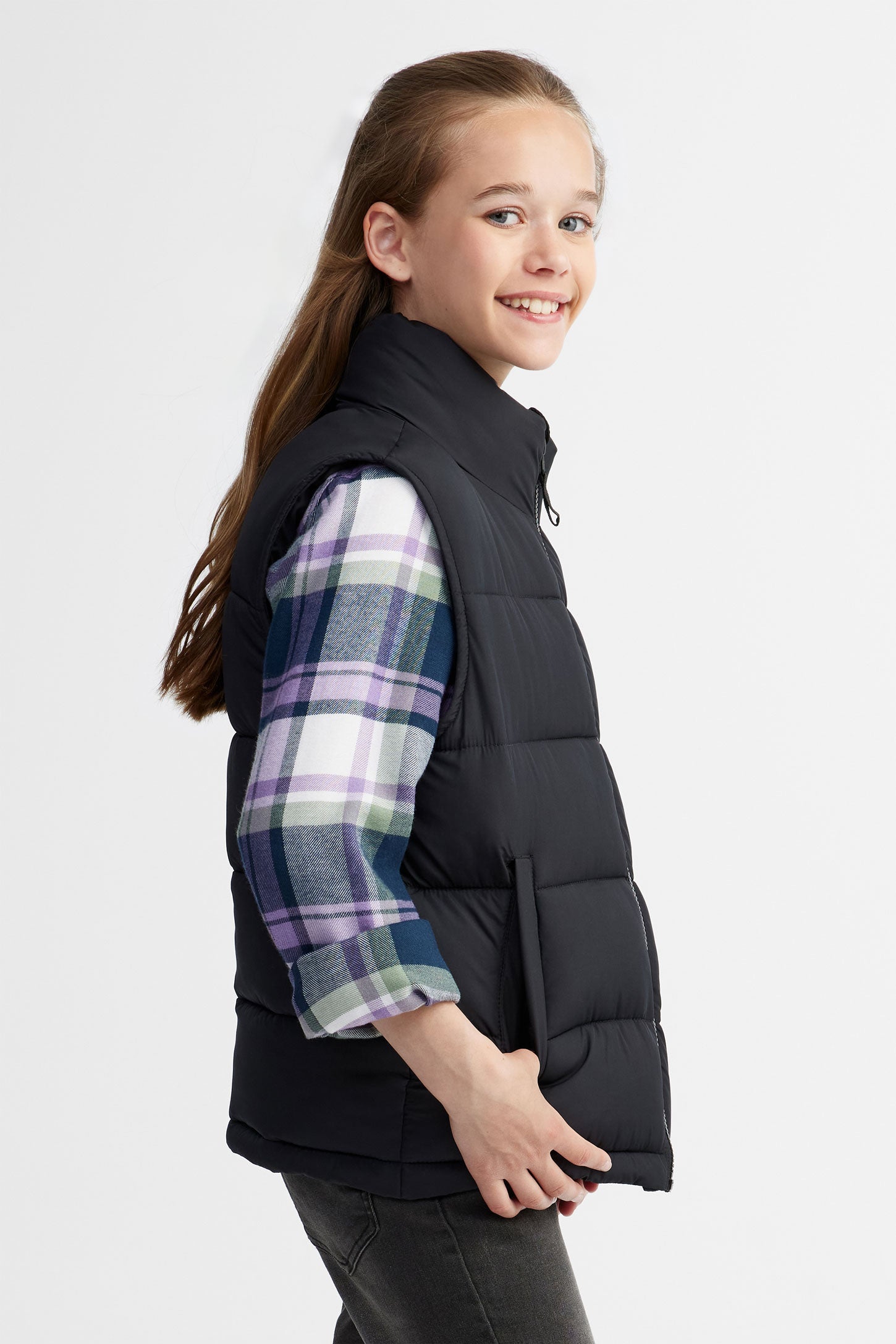 Quilted vest Teenage girl