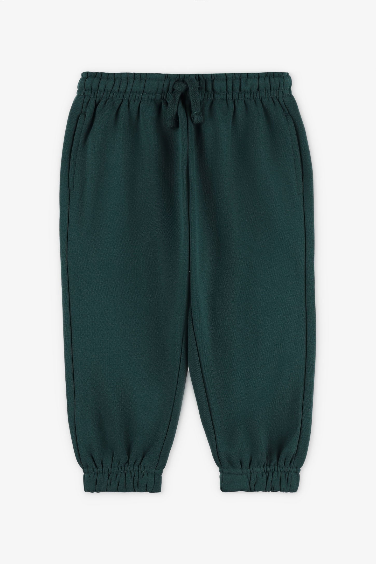 Pantalon jogger coton ouaté - Enfant garçon && VERT