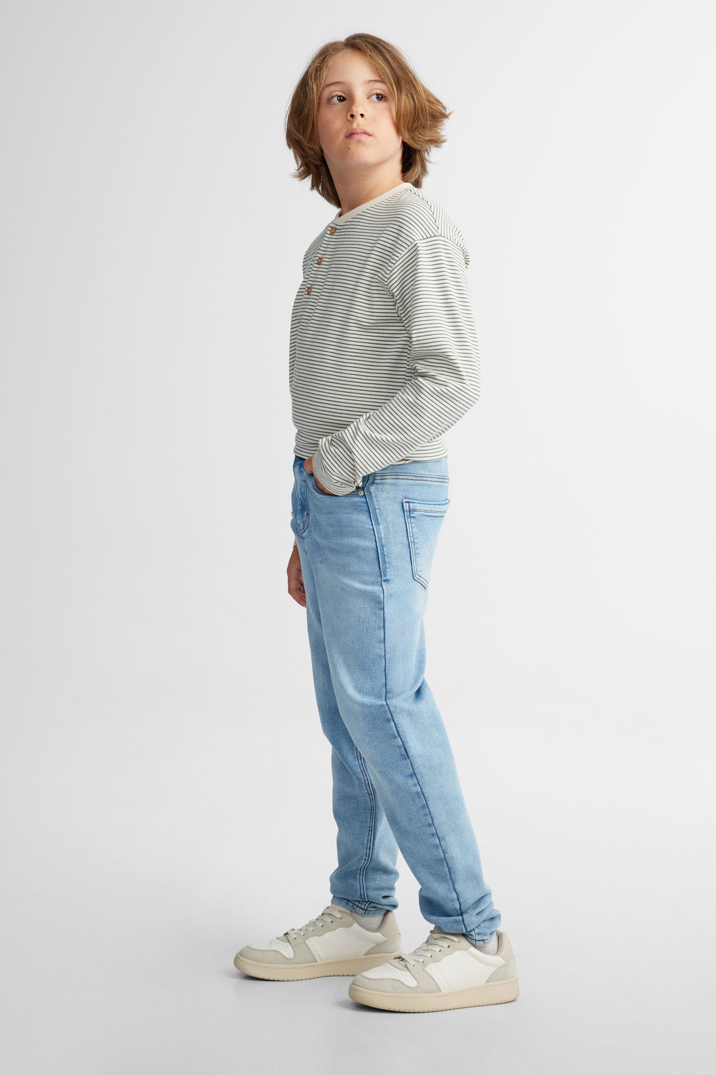 Jeans coupe ajustée - Ado garçon && BLEU PALE