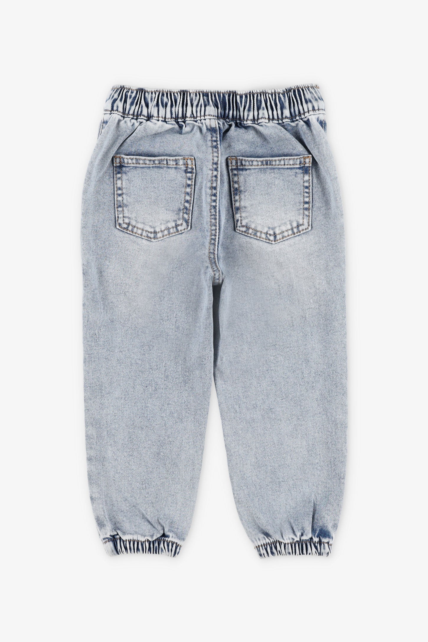 Jeans coupe jogger - Bébé fille && DENIM PALE