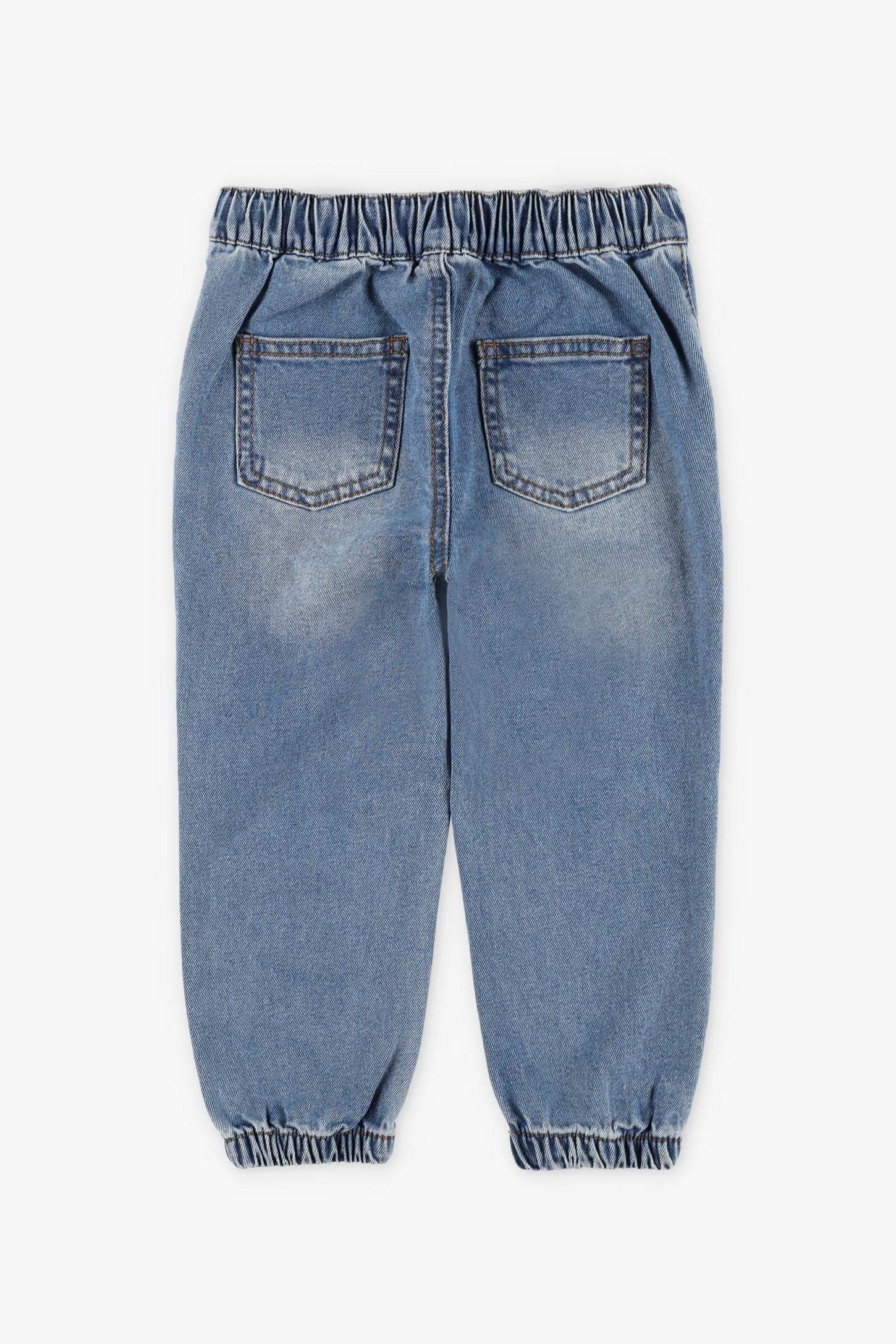 Jeans coupe jogger - Bébé fille && DENIM MOYEN