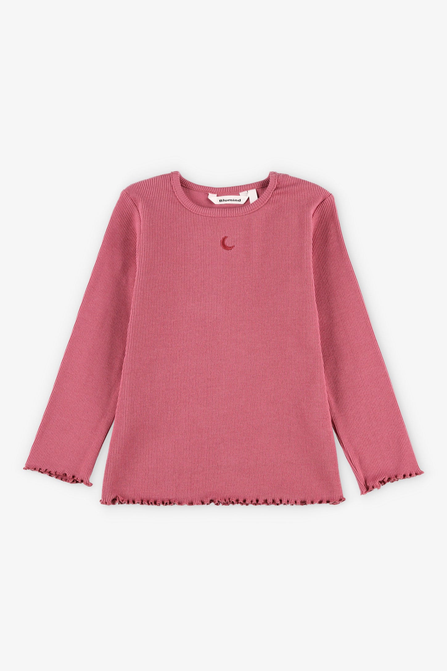 Chandail côtelé finitions laitue, 2T-3T - Bébé fille && ROSE