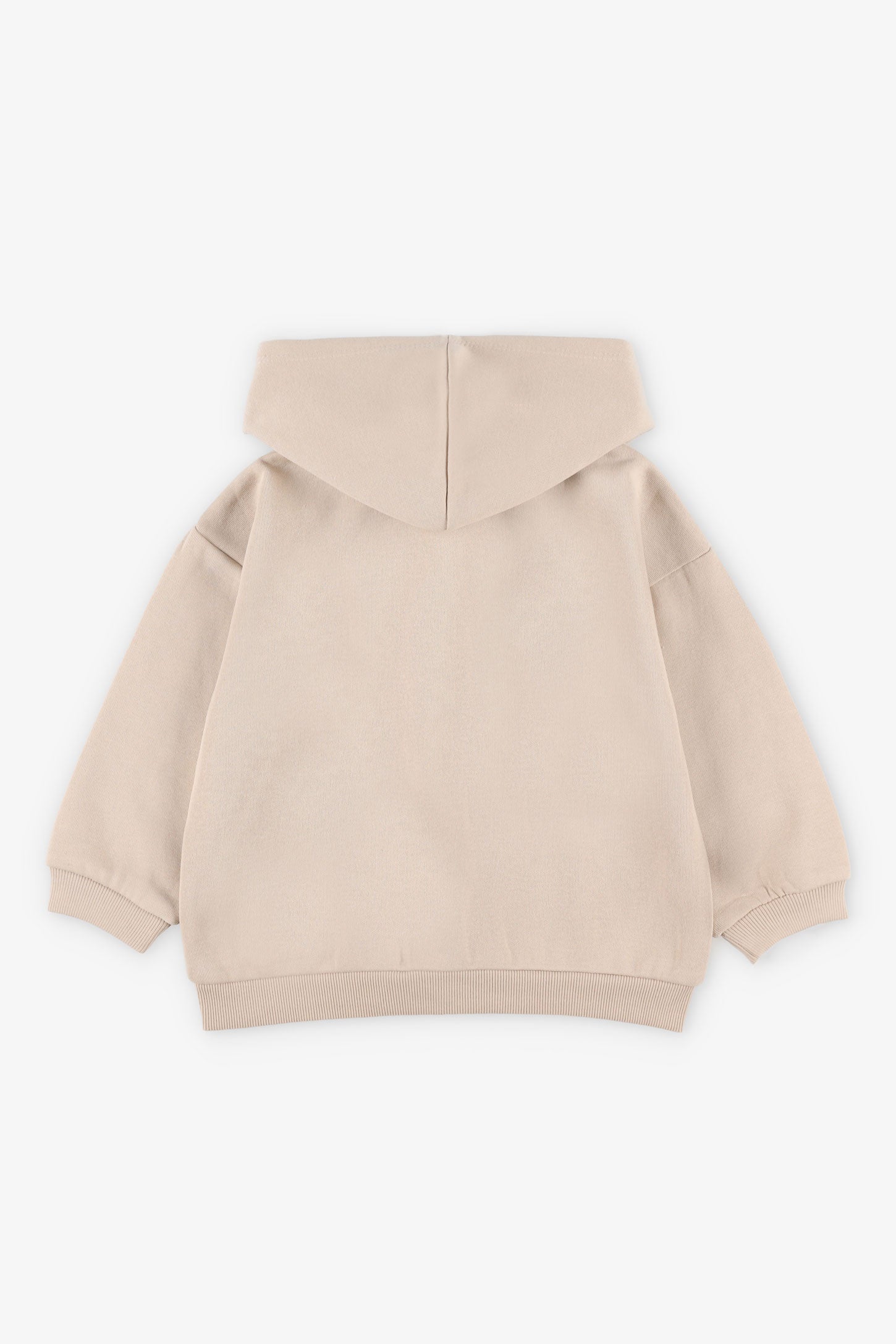 Veste à capuchon coton ouaté - Bébé fille && BEIGE