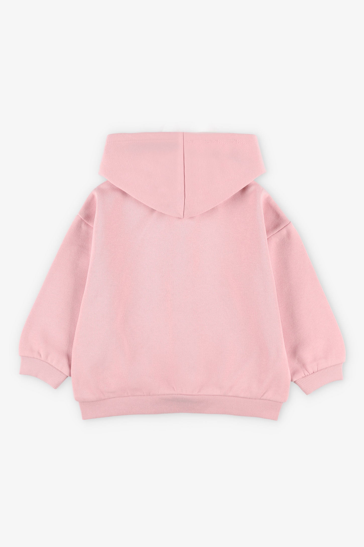 Veste à capuchon coton ouaté - Bébé fille && ROSE FUCHSIA
