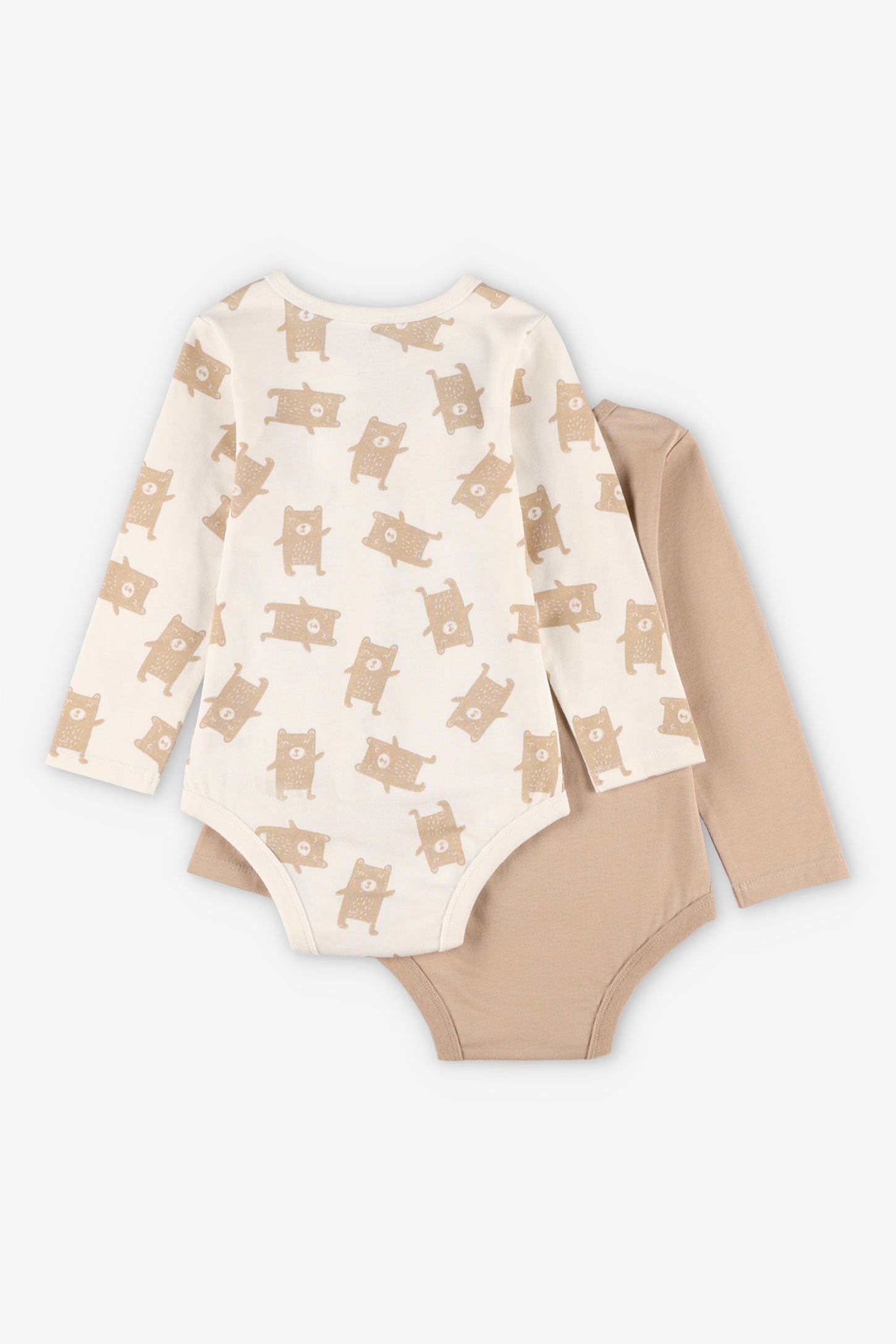 Lot de 2 cache-couches en coton, 2T-3T - Bébé garçon && BLANC MULTI