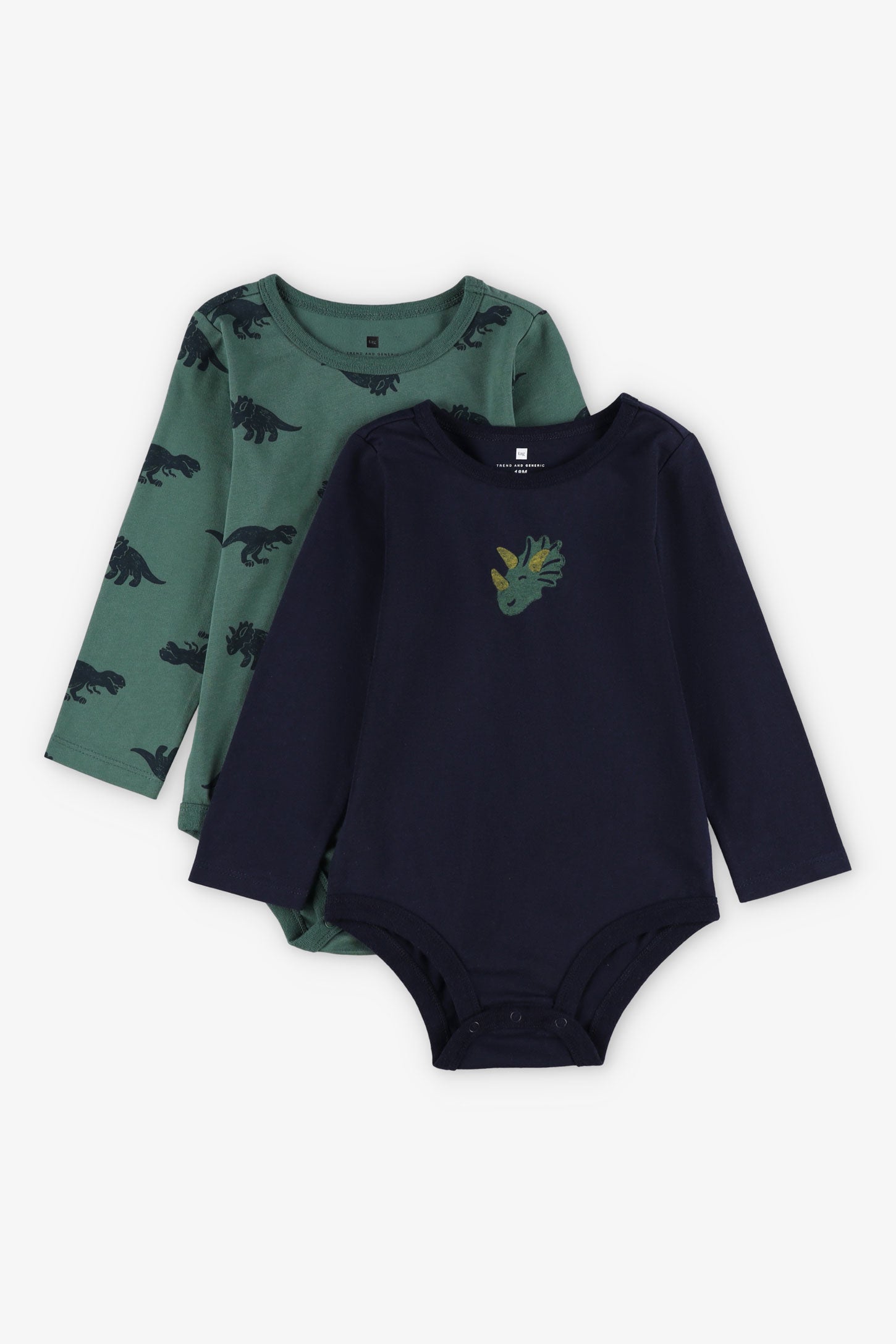 Lot de 2 cache-couches en coton, 2T-3T - Bébé garçon && VERT/MULTI
