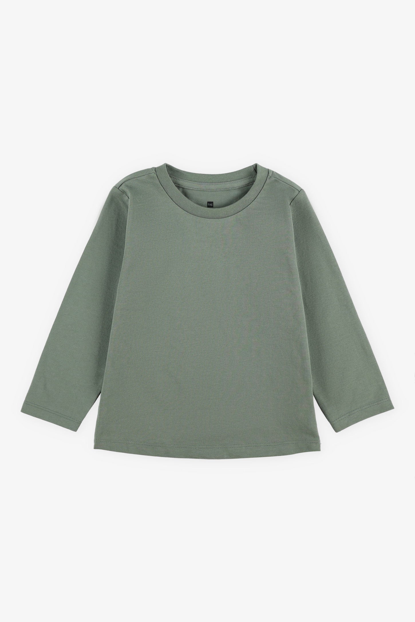 Chandail manches longues en coton, 2T-3T - Bébé garçon && VERT