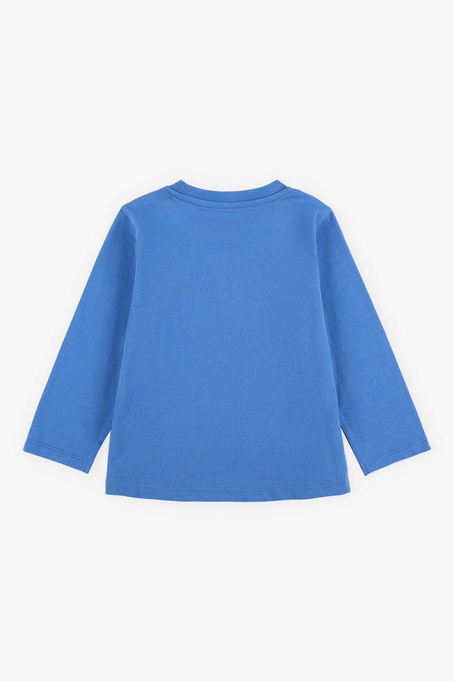 Chandail manches longues en coton, 2T-3T - Bébé garçon && BLEU