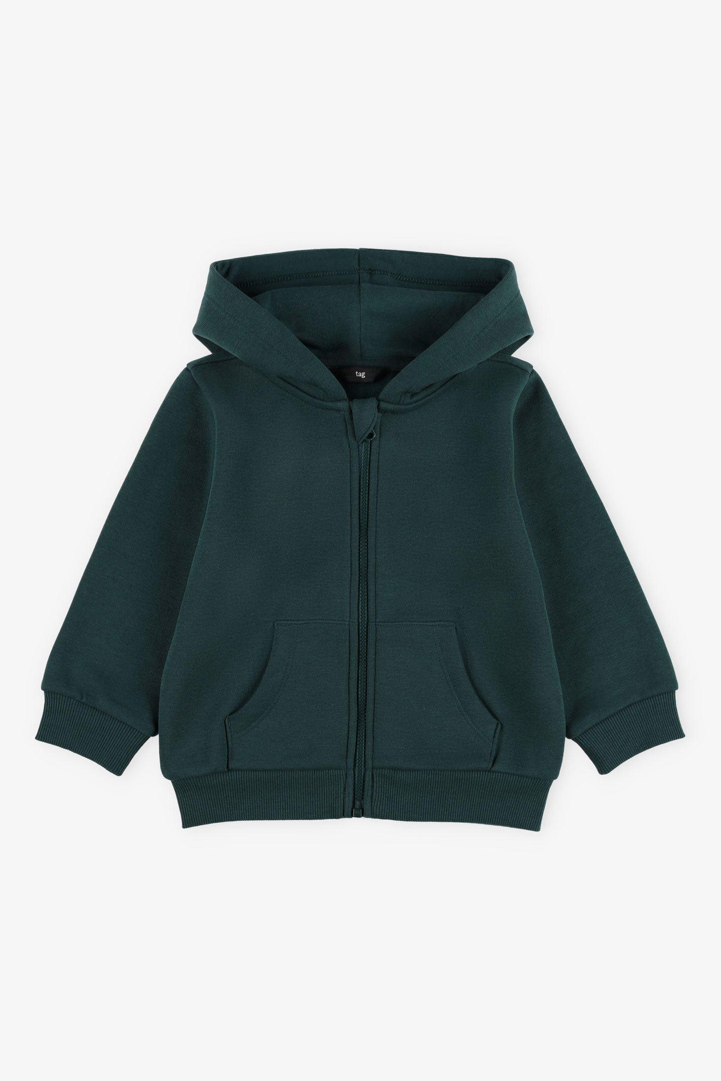 Veste à capuchon coton ouaté, 2T-3T - Bébé garçon && VERT