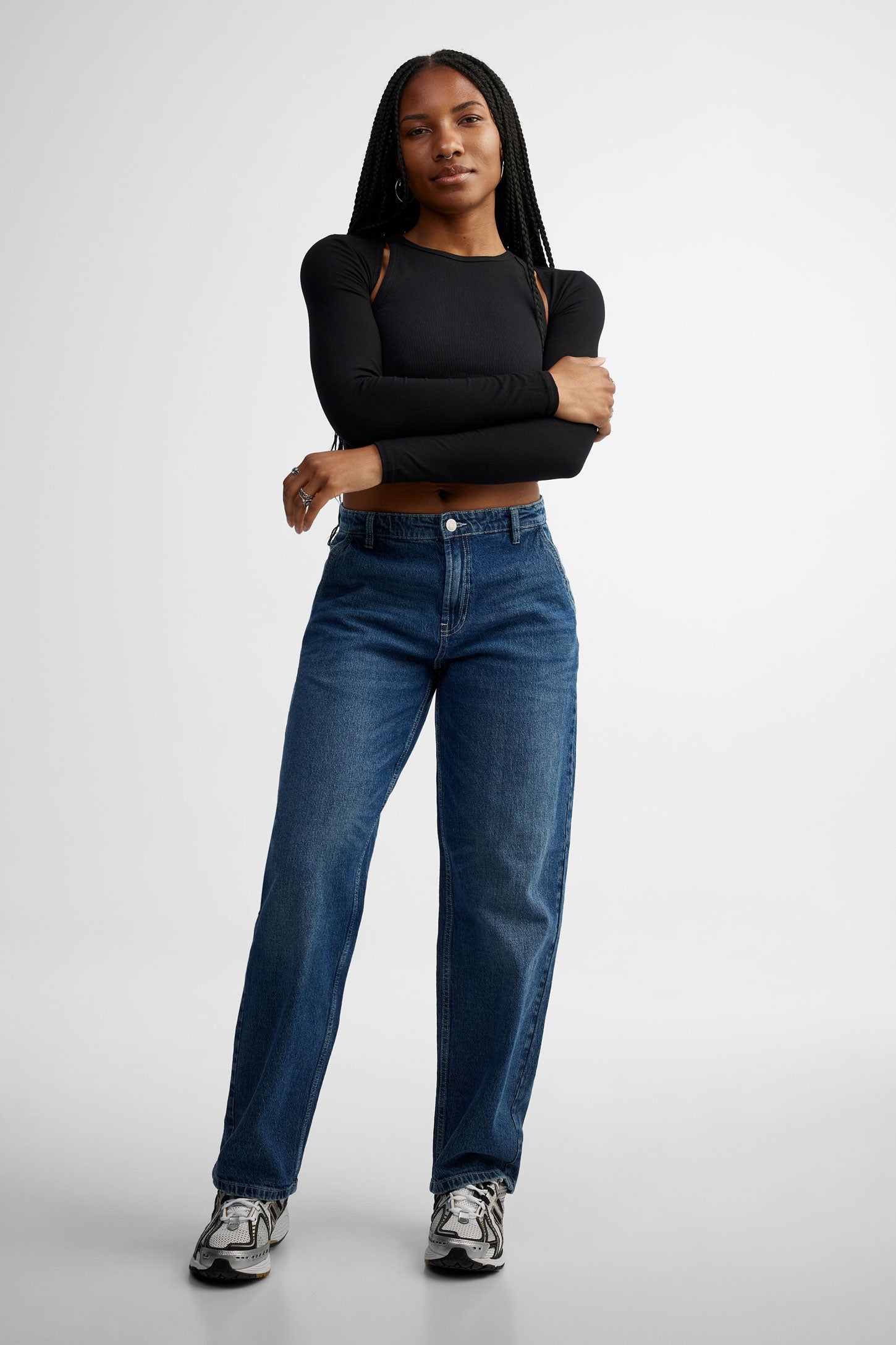 Cardigan bolero manches longues - Femme && NOIR