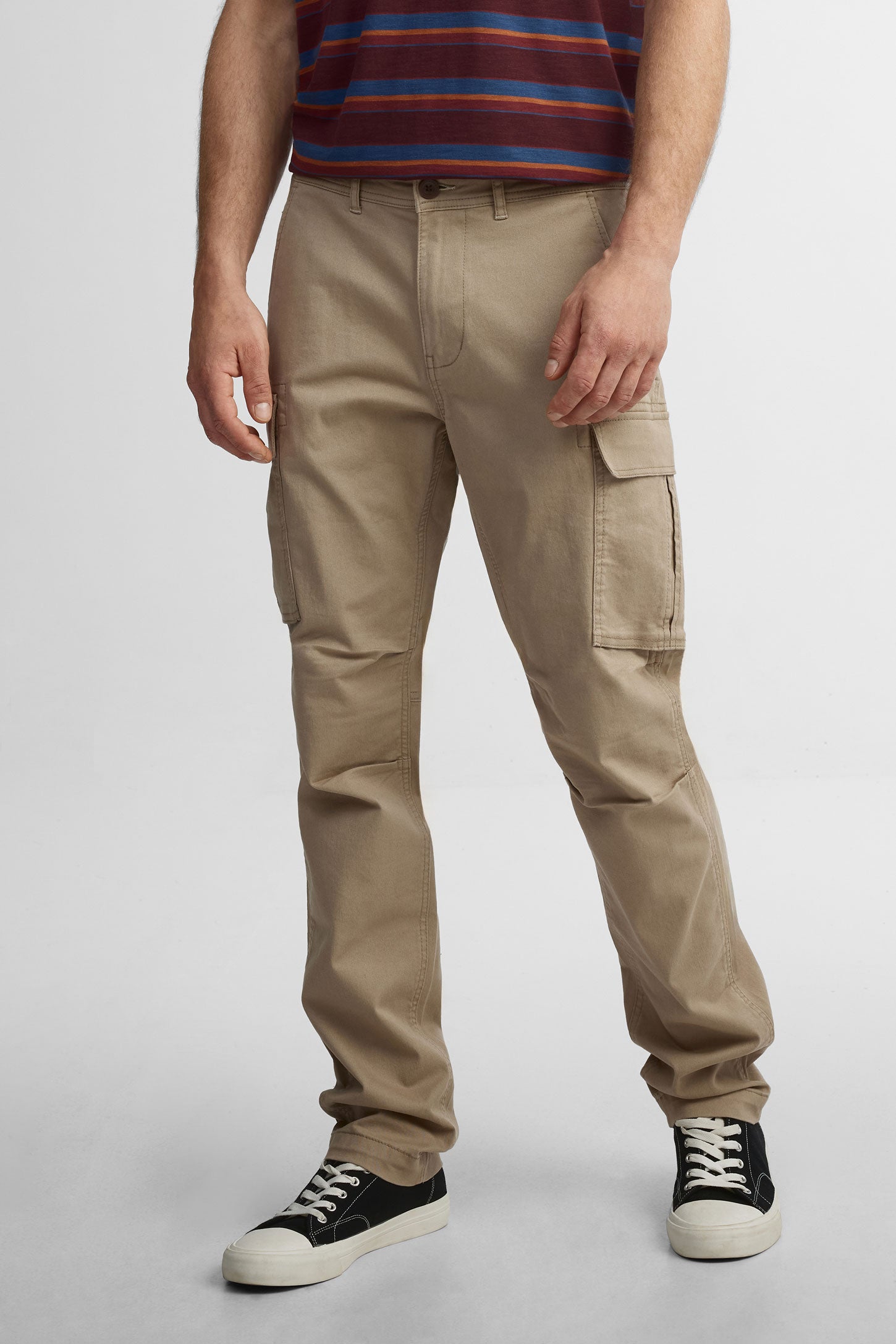 Pantalon cargo en twill - Homme && BEIGE