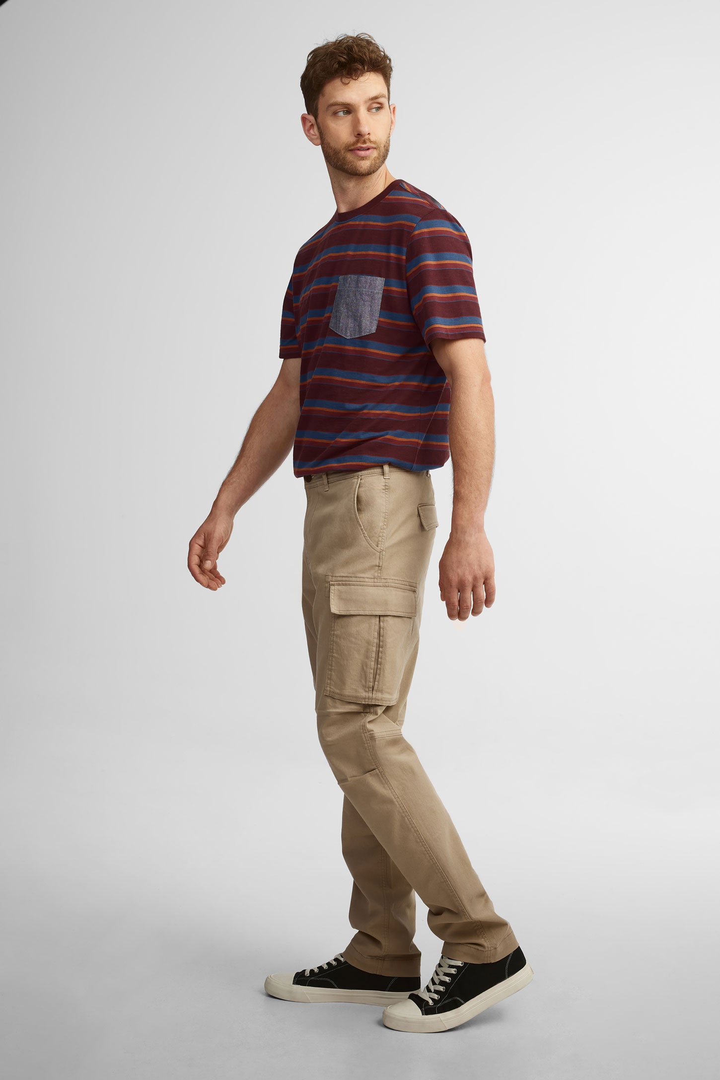 Pantalon cargo en twill - Homme && BEIGE