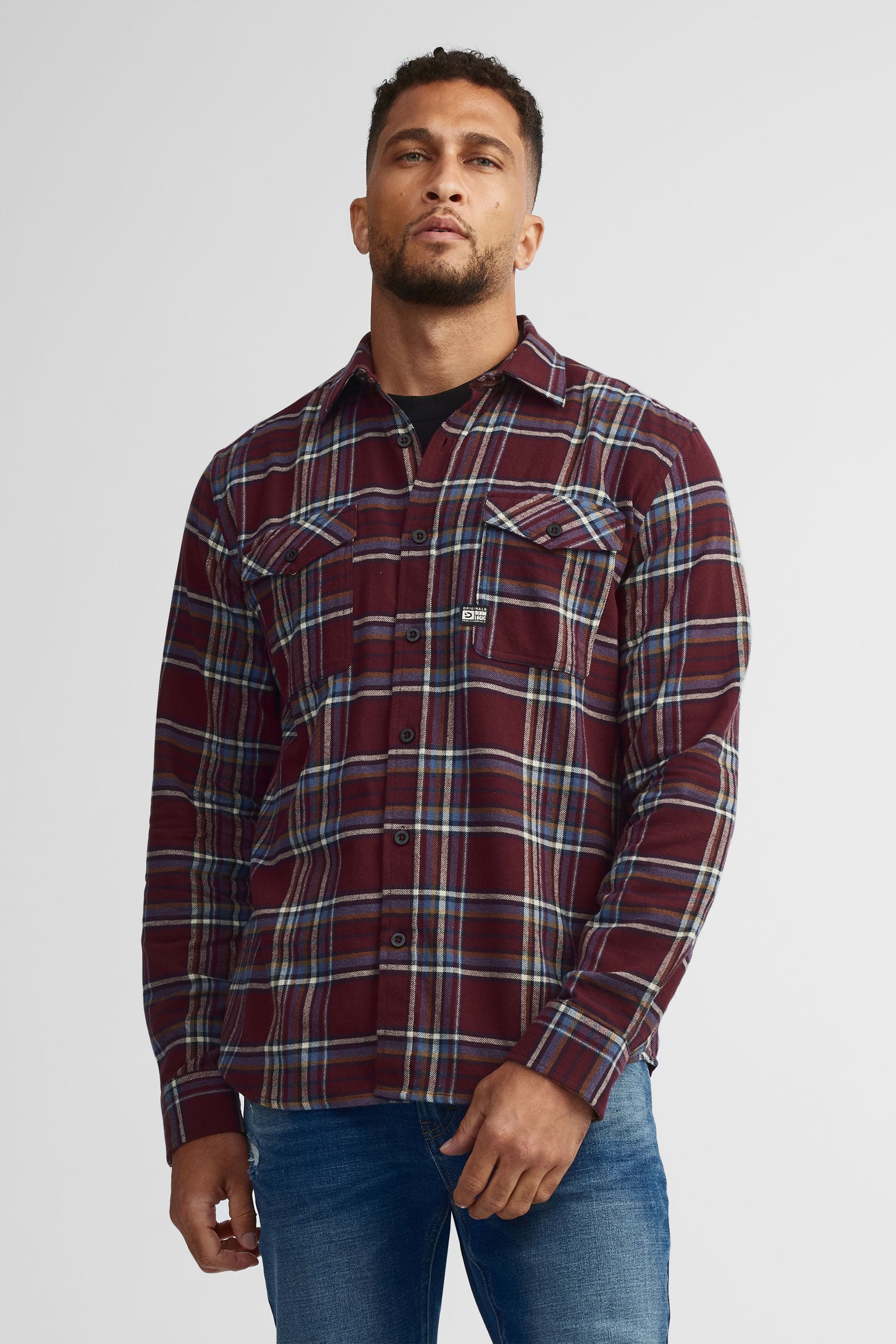 Chemise à Carreaux En Flanelle Pour Homme – Manches Longues, Coupe Droite, Confort Hiver, Style Bûcheron Décontracté - 7
