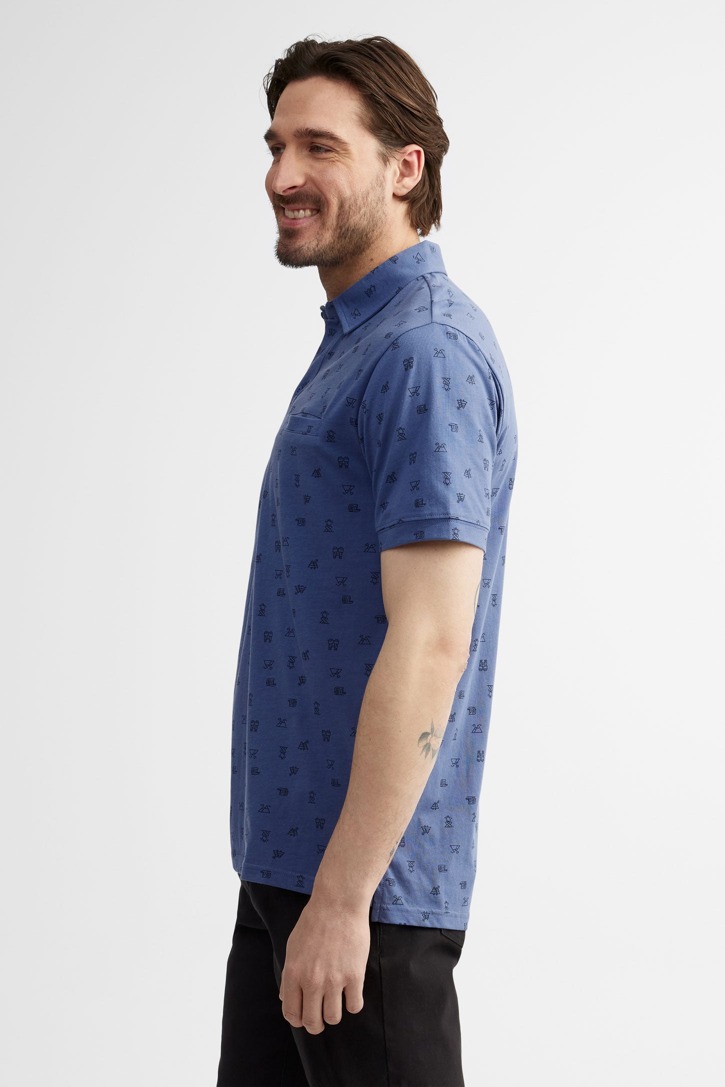 Chemise clergyman gris foncé fil à fil manches courtes Cococler | vente Chemise clergyman gris foncé fil à fil manches courtes Cococler | vente