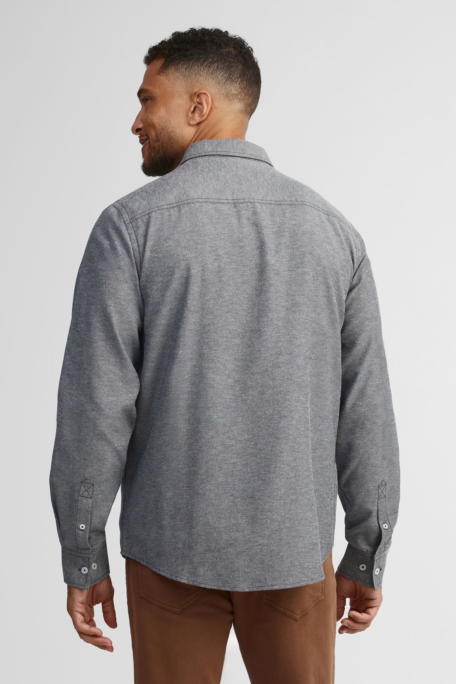 Chemise coupe régulière coton - Homme && NOIR