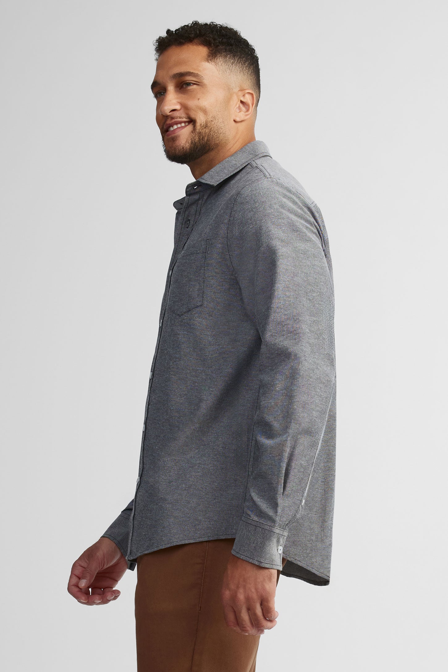 Chemise coupe régulière coton - Homme && NOIR
