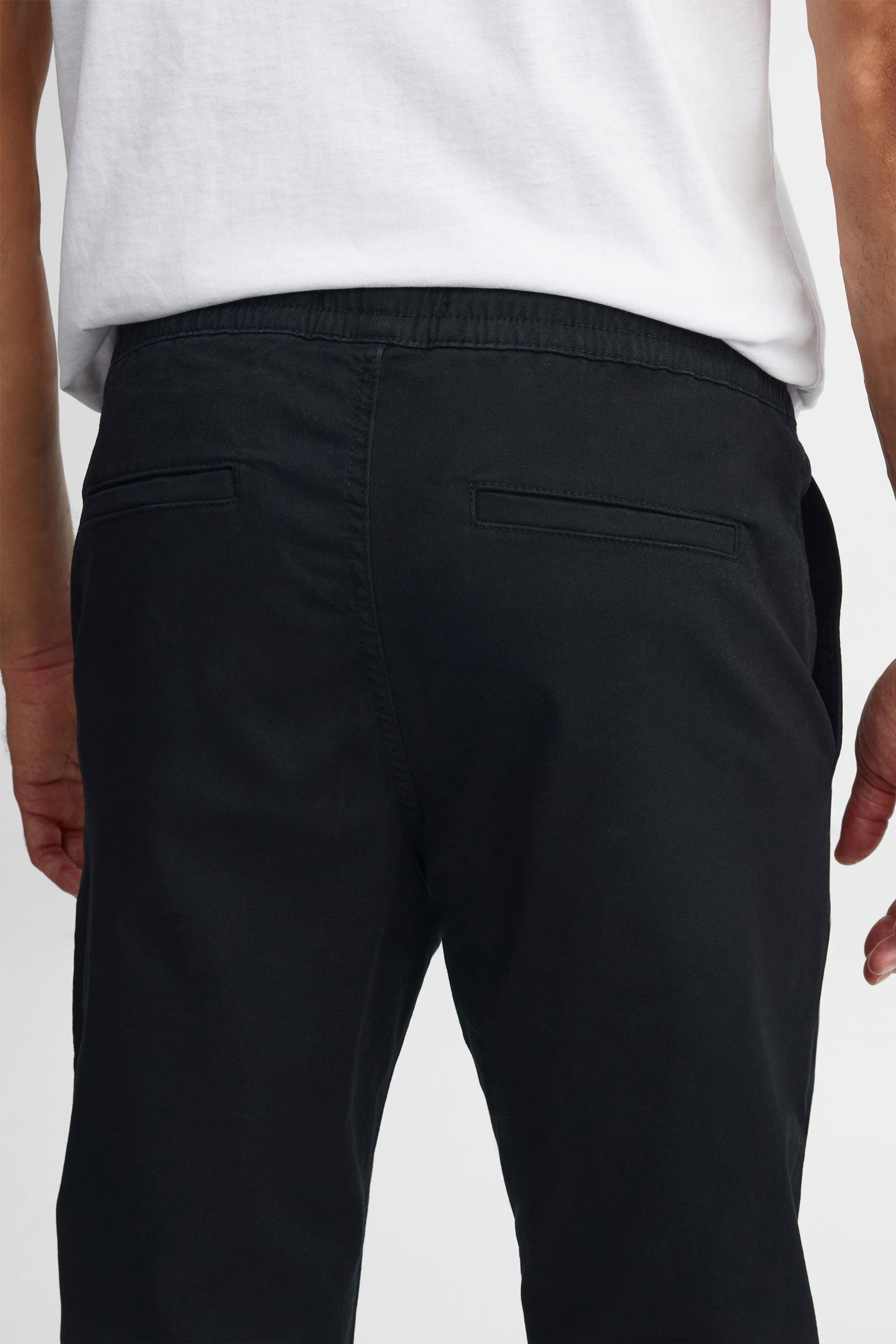 Pantalon jogger en twill - Homme && NOIR
