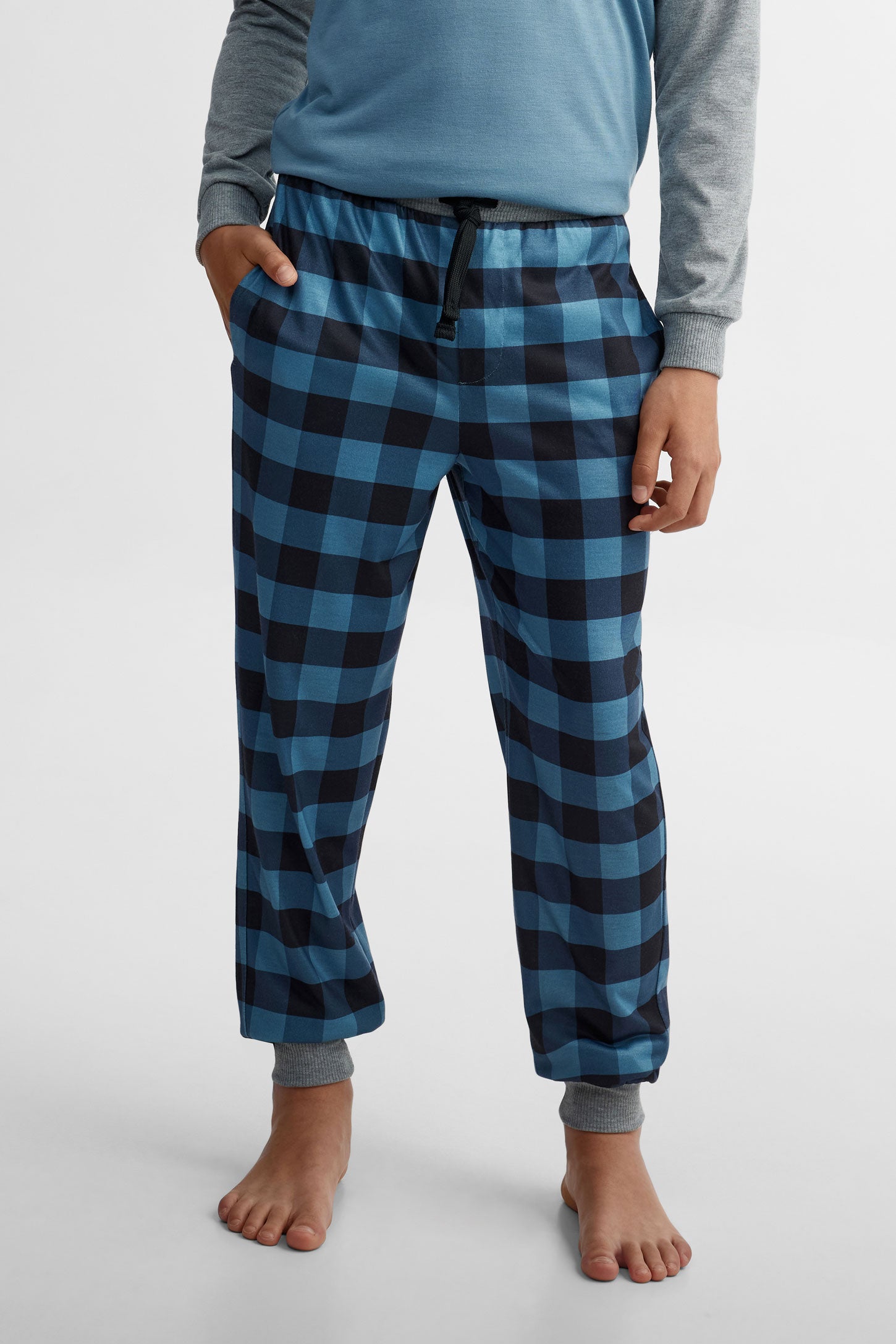 Pantalon pyjama imprimé - Ado garçon && BLEU MULTI