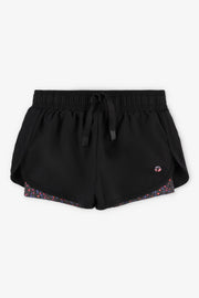 Short 2-en-1 extensible 4 sens - Enfant fille && GRIS MULTI
