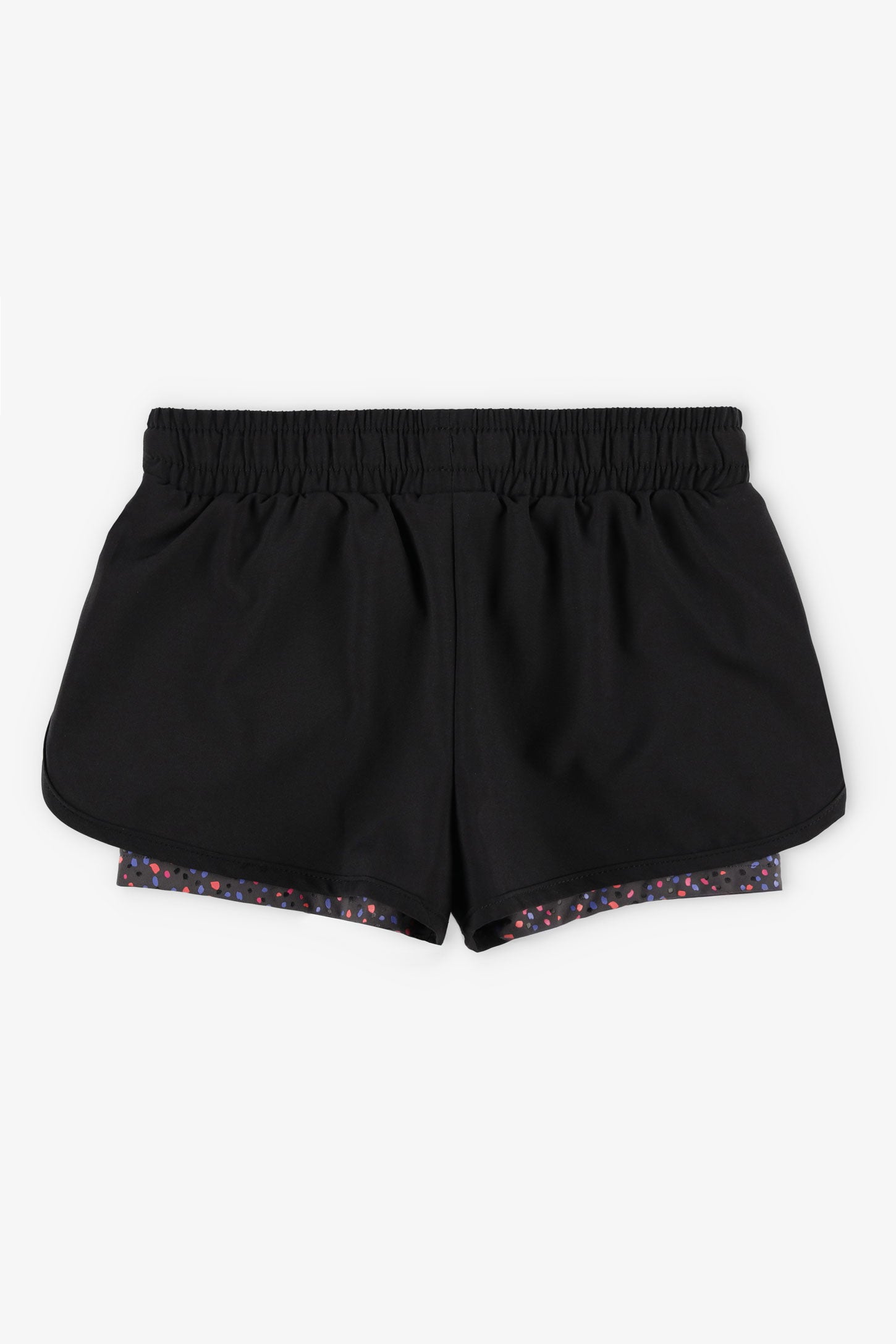 Short 2-en-1 extensible 4 sens - Enfant fille && GRIS MULTI