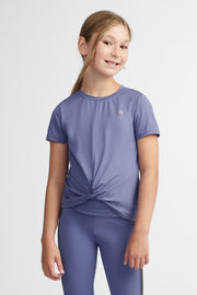 T-shirt noué athlétique - Ado fille && BLEU