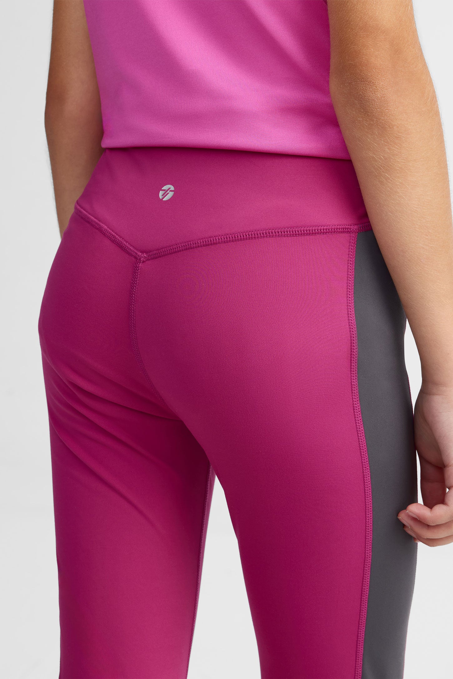 Legging taille haute athlétique - Ado fille && MAUVE