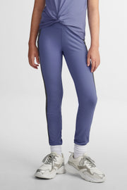 Legging taille haute athlétique - Ado fille && BLEU