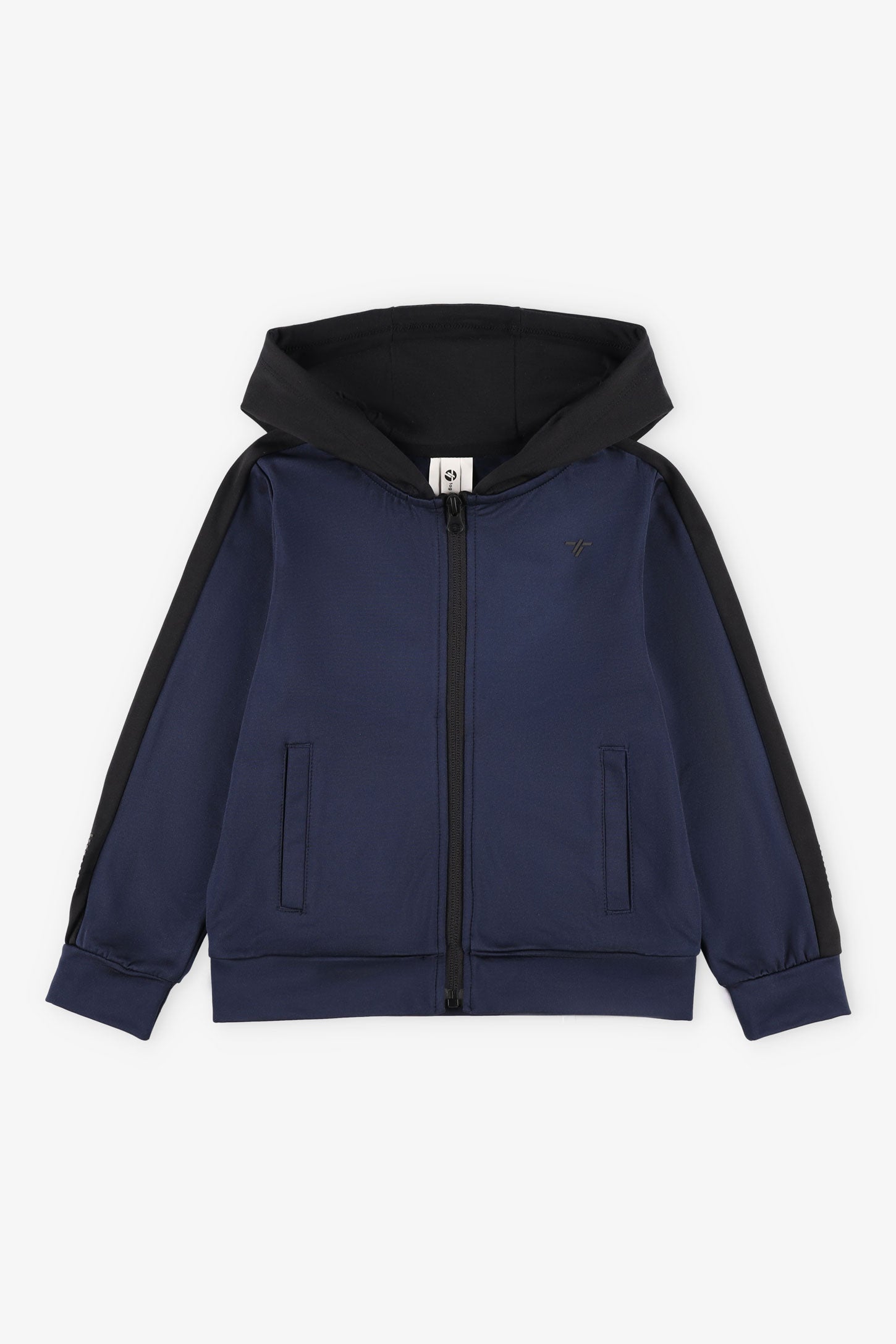 Veste à capuchon athlétique - Enfant garçon && BLEU MARINE