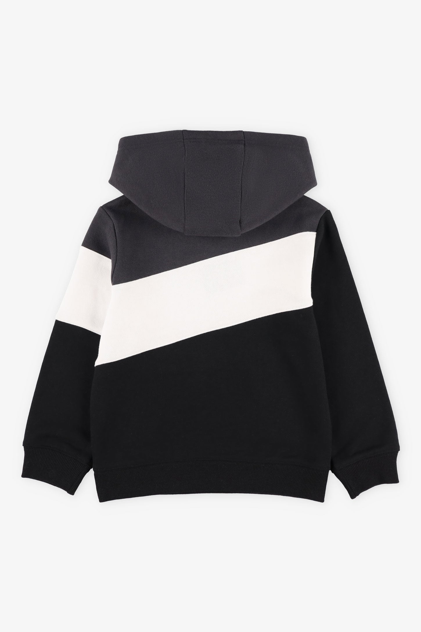 Chandail à capuchon coton ouaté - Enfant garçon && NOIR