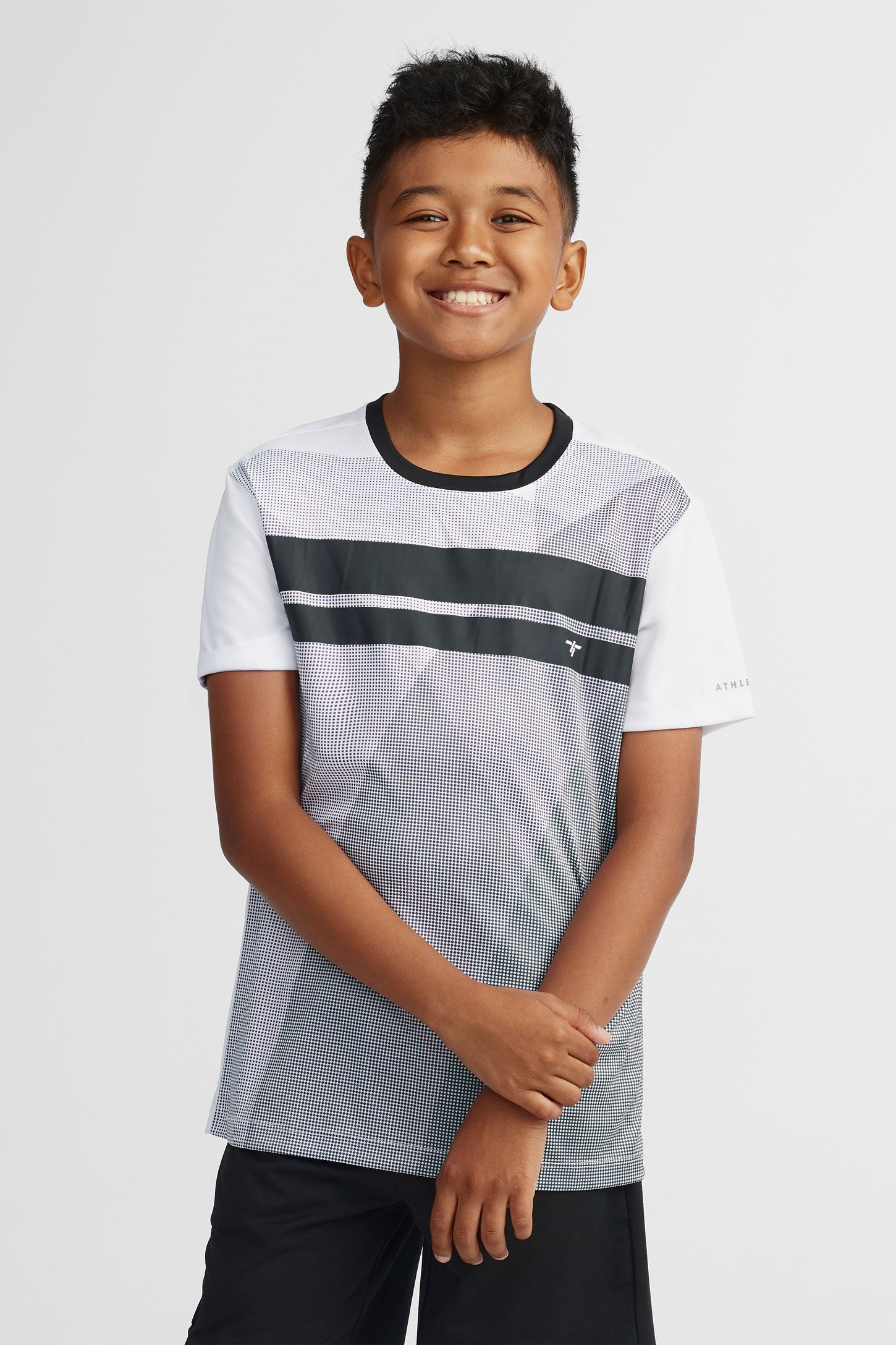 T-shirt athlétique - Ado garçon && BLANC MULTI