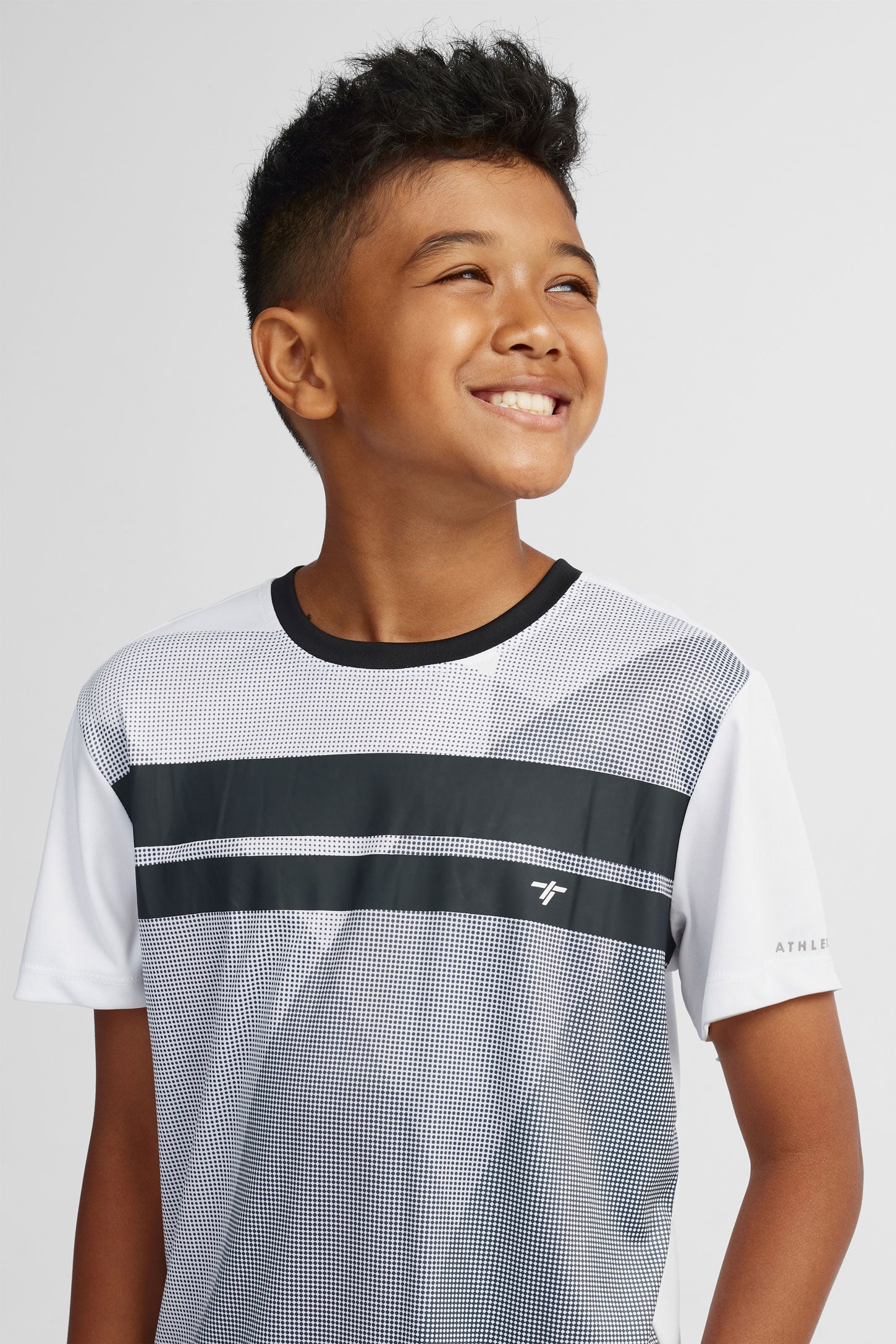 T-shirt athlétique - Ado garçon && BLANC MULTI