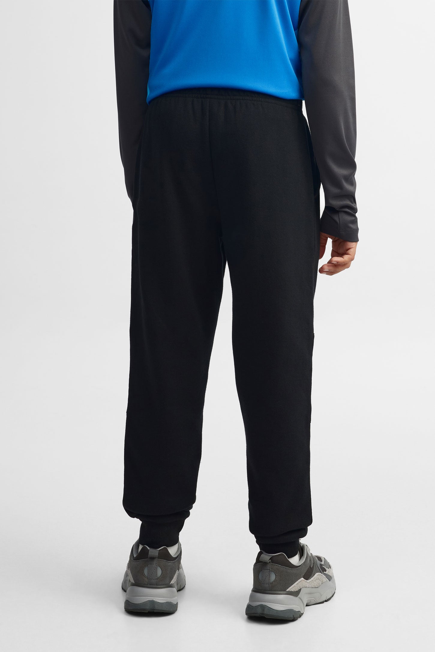 Pantalon jogger coton ouaté - Ado garçon && NOIR
