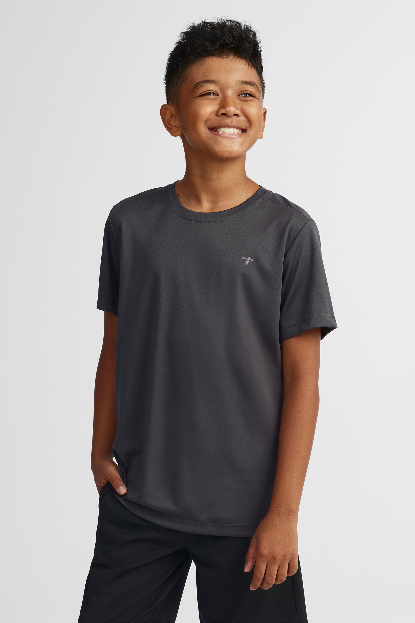 T-shirt athlétique - Ado garçon && GRIS